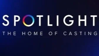 Spotlight logo with the tagline 'The Home of Casting' on a dark background