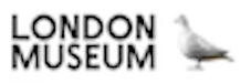 Logo of London Museum with a seagull illustration