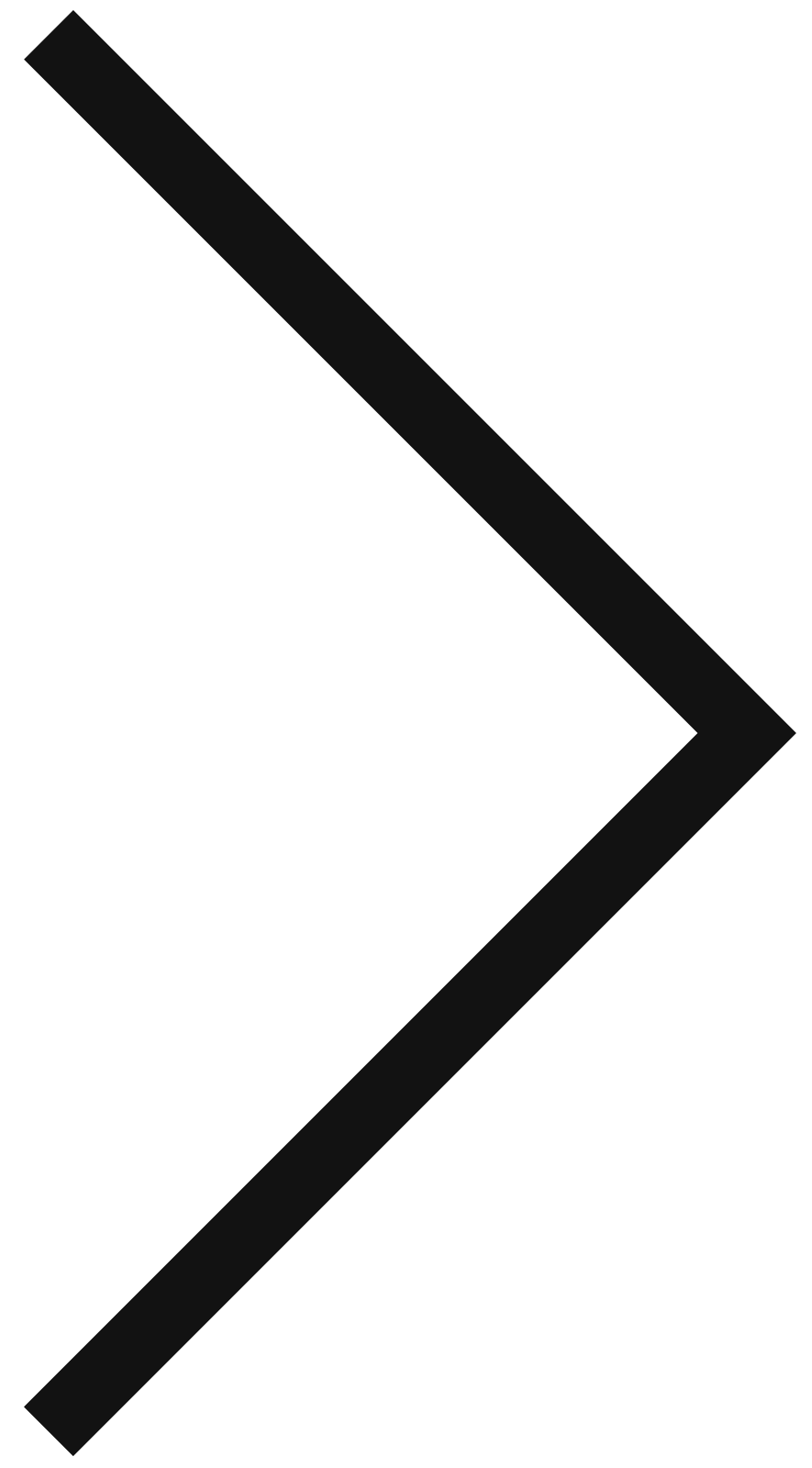 Black background with a large gray diagonal arrow pointing right.