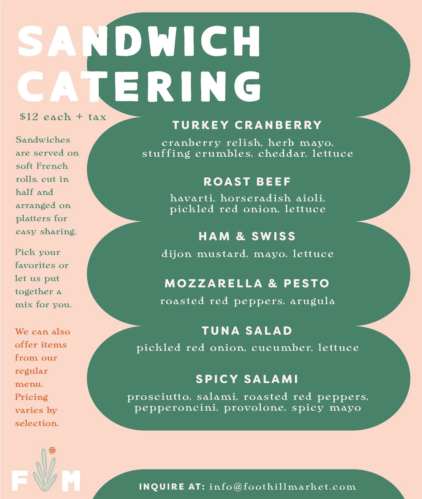 Saturday mornings are for curling up with the boys (and watching Raya for the 25th time) while I make @foothillmkt flyers. I&rsquo;m lobbying hard for the cranberry turkey sandwich to make the winter menu&hellip; but he&rsquo;s the boss, so we&rsquo;