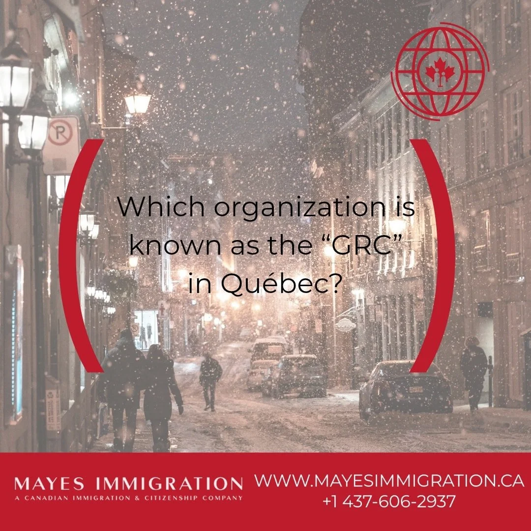 Citizenship Quiz &ndash; Saint-Jean-Baptiste Edition!

It&rsquo;s Saint-Jean-Baptiste Day, so what better time for a Queb&eacute;c-themed quiz question?

This week&rsquo;s question:
Which organization is known as the &ldquo;GRC&rdquo; in Qu&eacute;be