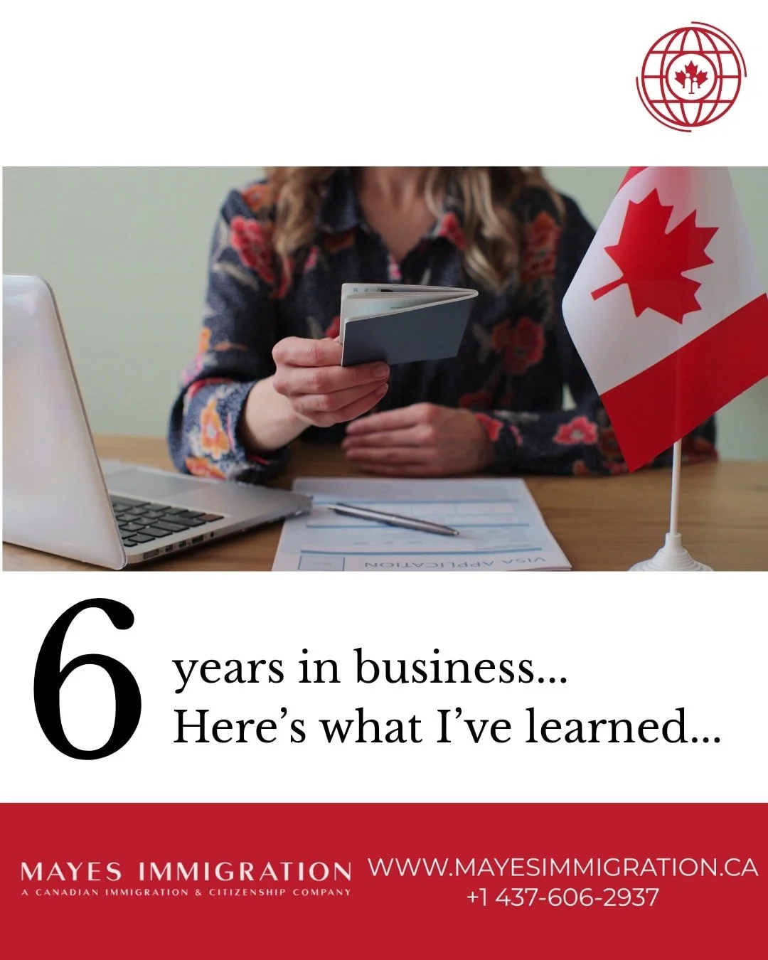 🎉 SIX YEARS of Mayes Immigration! 🇨🇦

Today marks six years since I officially launched Mayes Immigration. What started as a deeply personal journey has now helped reunite families from all over the world, and we&rsquo;re just getting started.

To