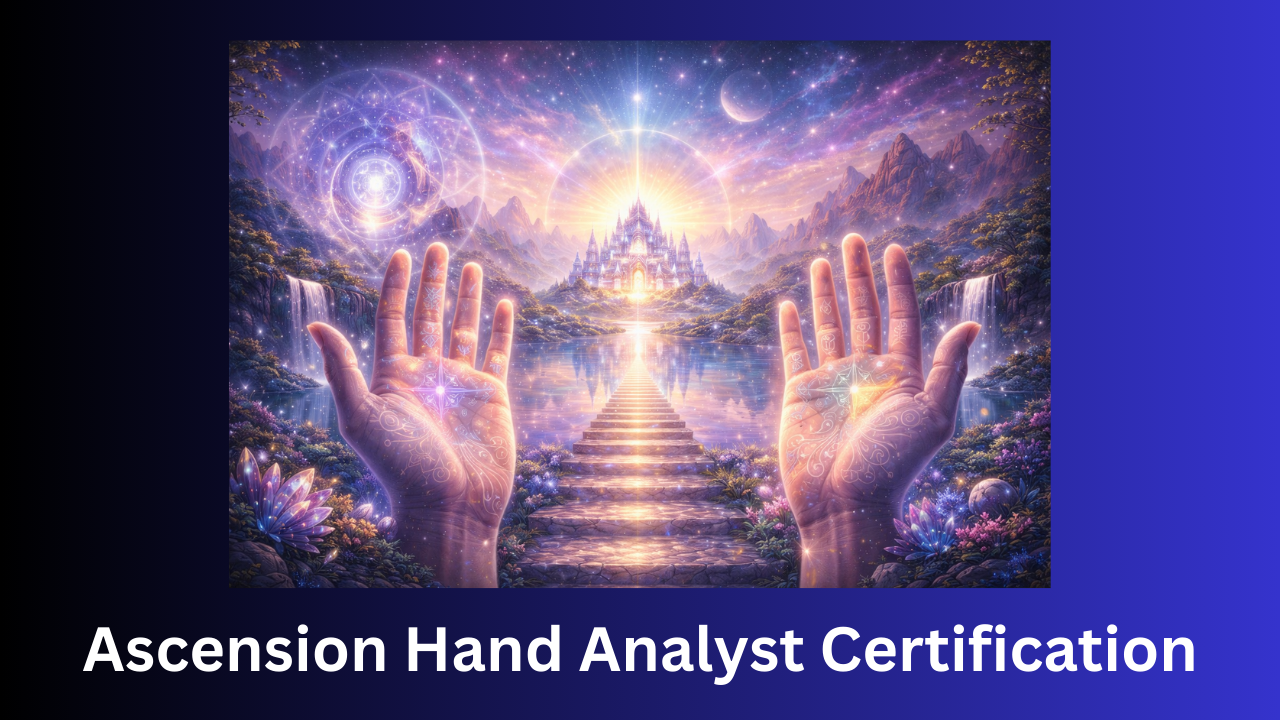 A 12-month professional certification in structured hand analysis and palm portal healing. This certification goes beyond other hand analysis trainings.