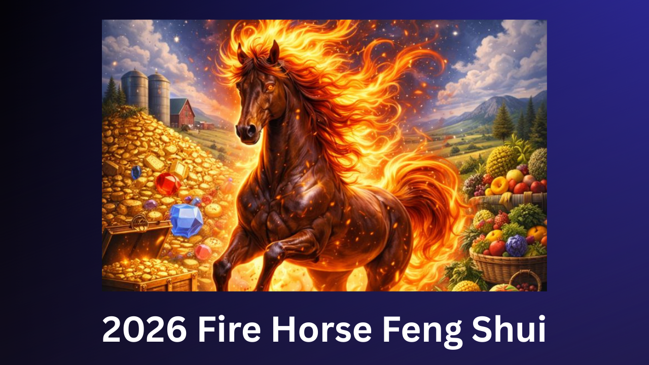 Everything you need to know to set up your spaces for maximum success in the Fire Horse 2026. Also includes energetic attunements for every direction that you can use all year long.