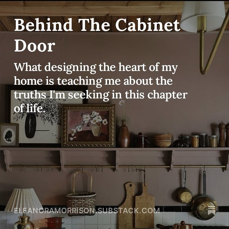 I think I&rsquo;m converting to the no upper cabinets in the kitchen camp 🤔 Sharing why, and what I&rsquo;m realizing about the stories our spaces can tell&hellip;and what I want our family home to communicate through its design &mdash; out now on m