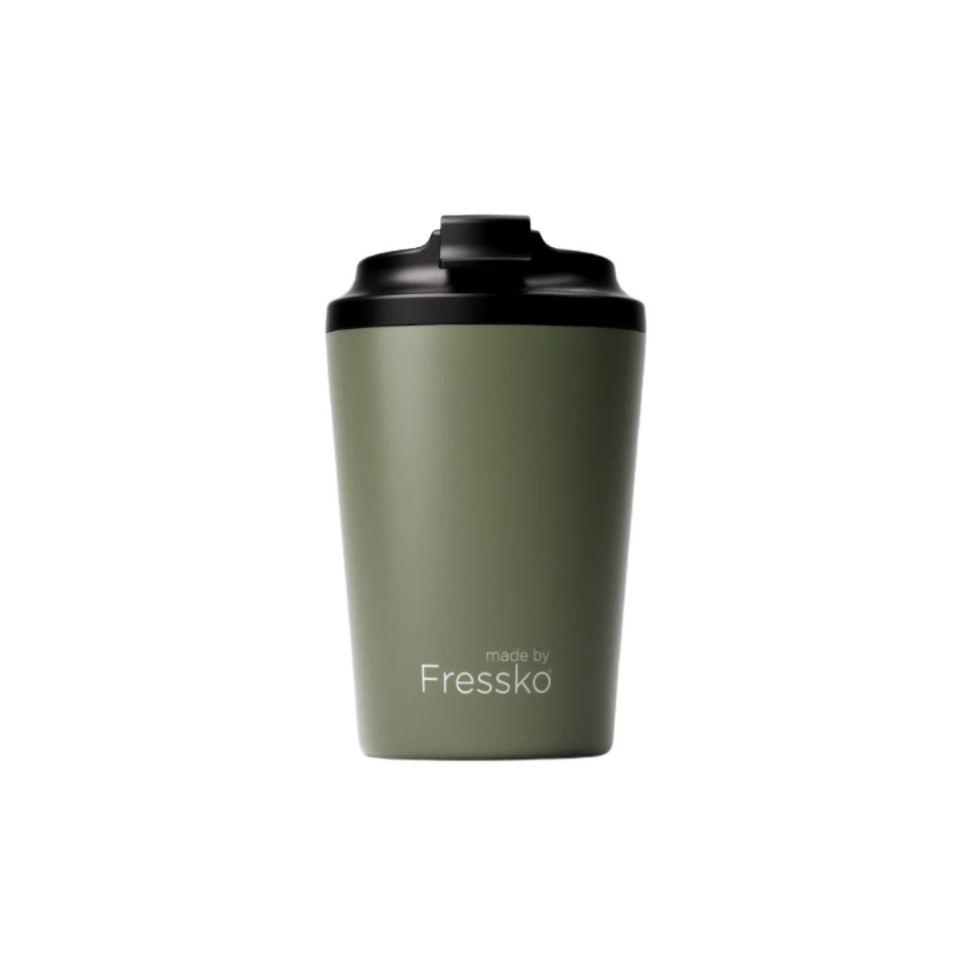 12 oz Fressko Ceramic Camino Khaki Coffee Cup