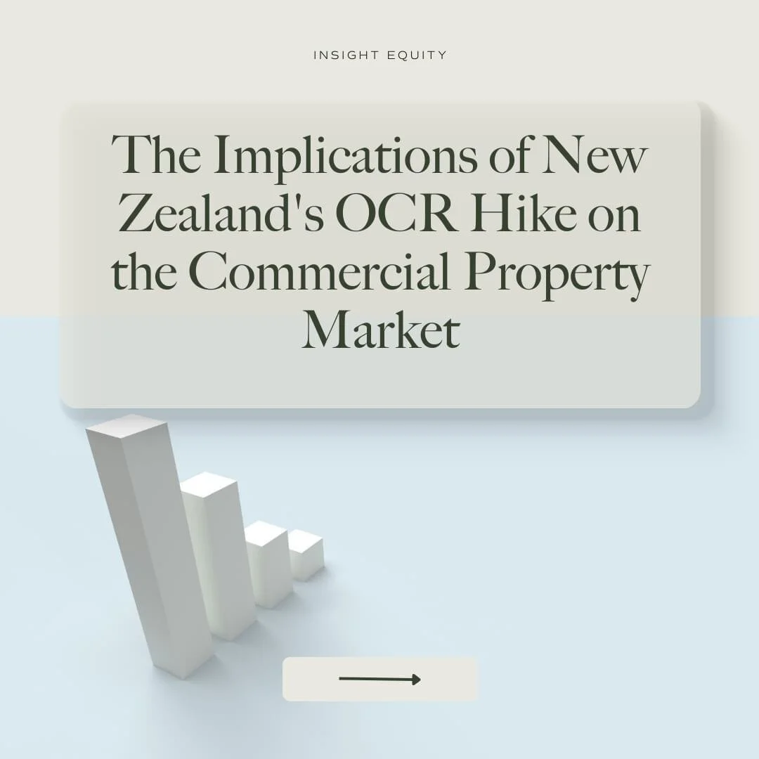 New Zealand's recent OCR hike has sent shockwaves through the economy, with many wondering what this means for commercial property investors. Rising interest rates can impact property values and leasing activity, but with careful planning and a strat
