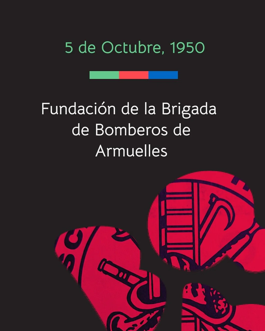 Hoy 5 de Octubre, celebramos la Fundaci&oacute;n de la Brigada de Bomberos de Armuelles establecida en 1950.
A continuaci&oacute;n les compartimos un extracto de la recopilaci&oacute;n hist&oacute;rica llevada a cabo por el Capitan Noel C. Foster en 