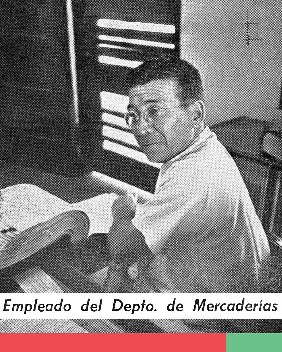Sociales de Armuelles por Manuel E. Berbena R. Publicado en el Periodico Chirilanco (1953).

&ldquo;Empleado del Departamento de Mercader&iacute;a&rdquo;
Ante su escritorio de trabajo aparece en esta foto el se&ntilde;or Don Remigio Rosado, magnifico