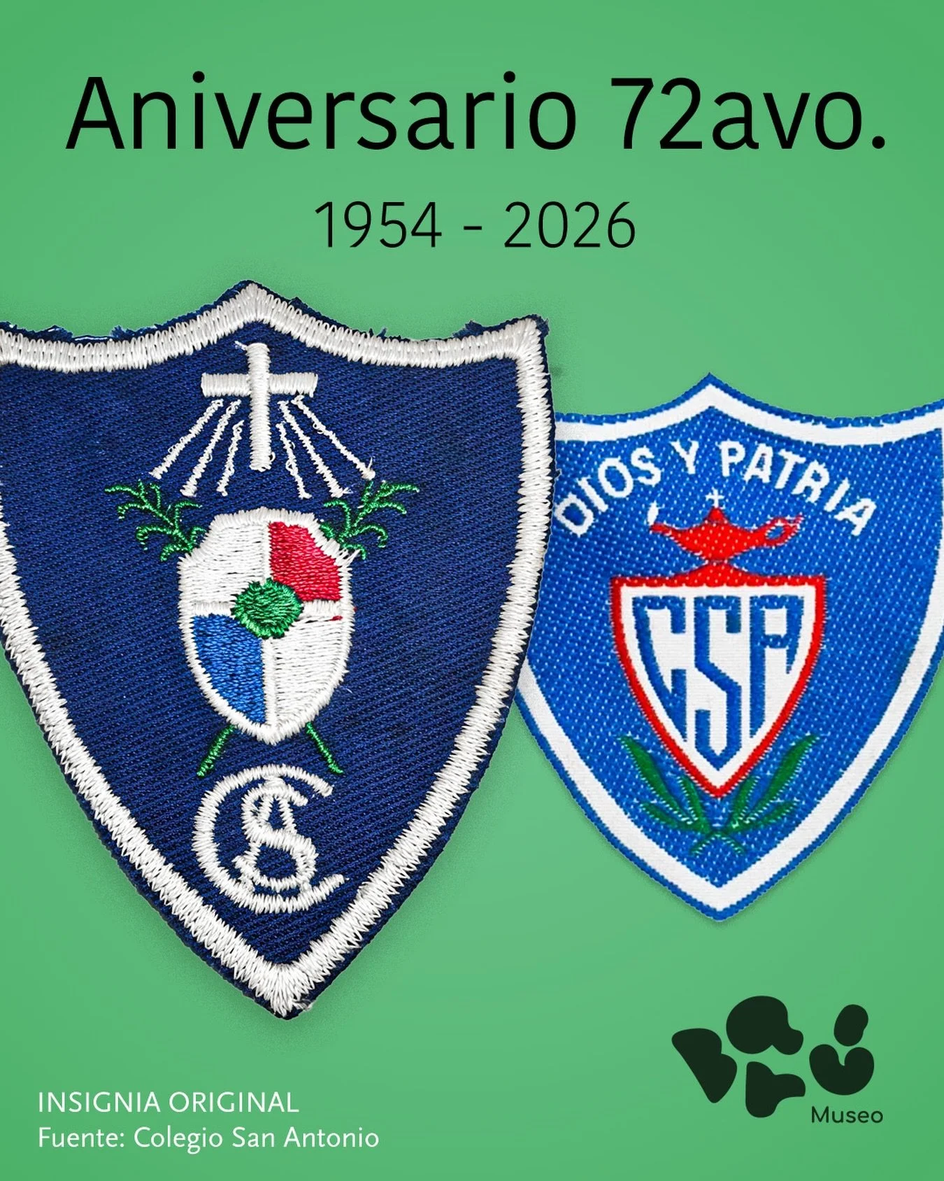 &iexcl;Felicidades a todos los Antoninos en la celebraci&oacute;n del 72avo. Aniversario de Fundaci&oacute;n del Colegio San Antonio de Padua!
Generaciones de Baruenses han pasado por sus aulas y vestido con orgullo su uniforme blanco y azul. 

En la