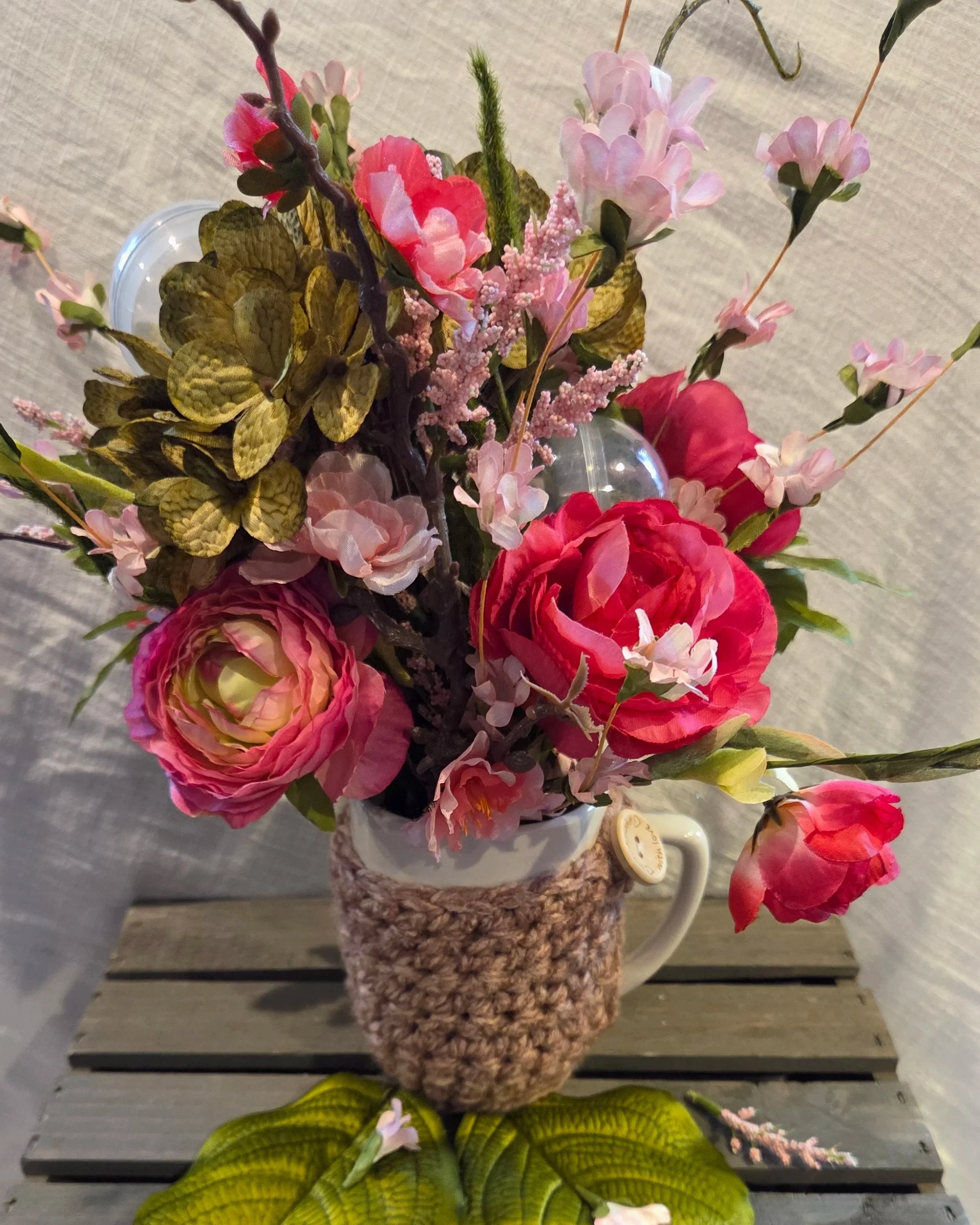 The Fairytale Pink Bouquet with Blooming Teas