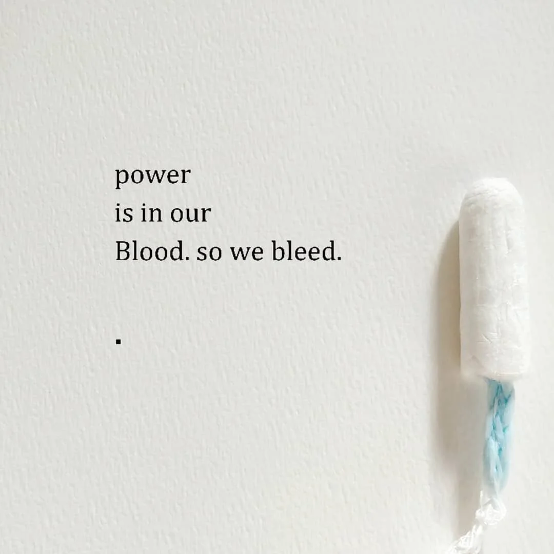 | .  I&rsquo;m angry that the power of my period has been kept away from me for so long. In being educated by Invisible Women and @sammoorestrong about menstruation and physiology, I am approaching my period with a new power and kindness to push myse