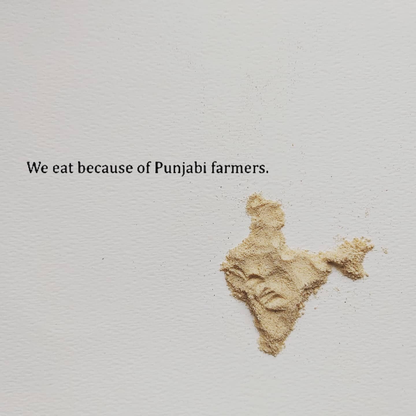 | we eat because of Punjabi Farmers.
&bull;
In an attempt to modernize the agricultural industry, Indias government is leaving farmers to a free for all for large corporation to buy directly from farmers. This sounds great, however the execution of t