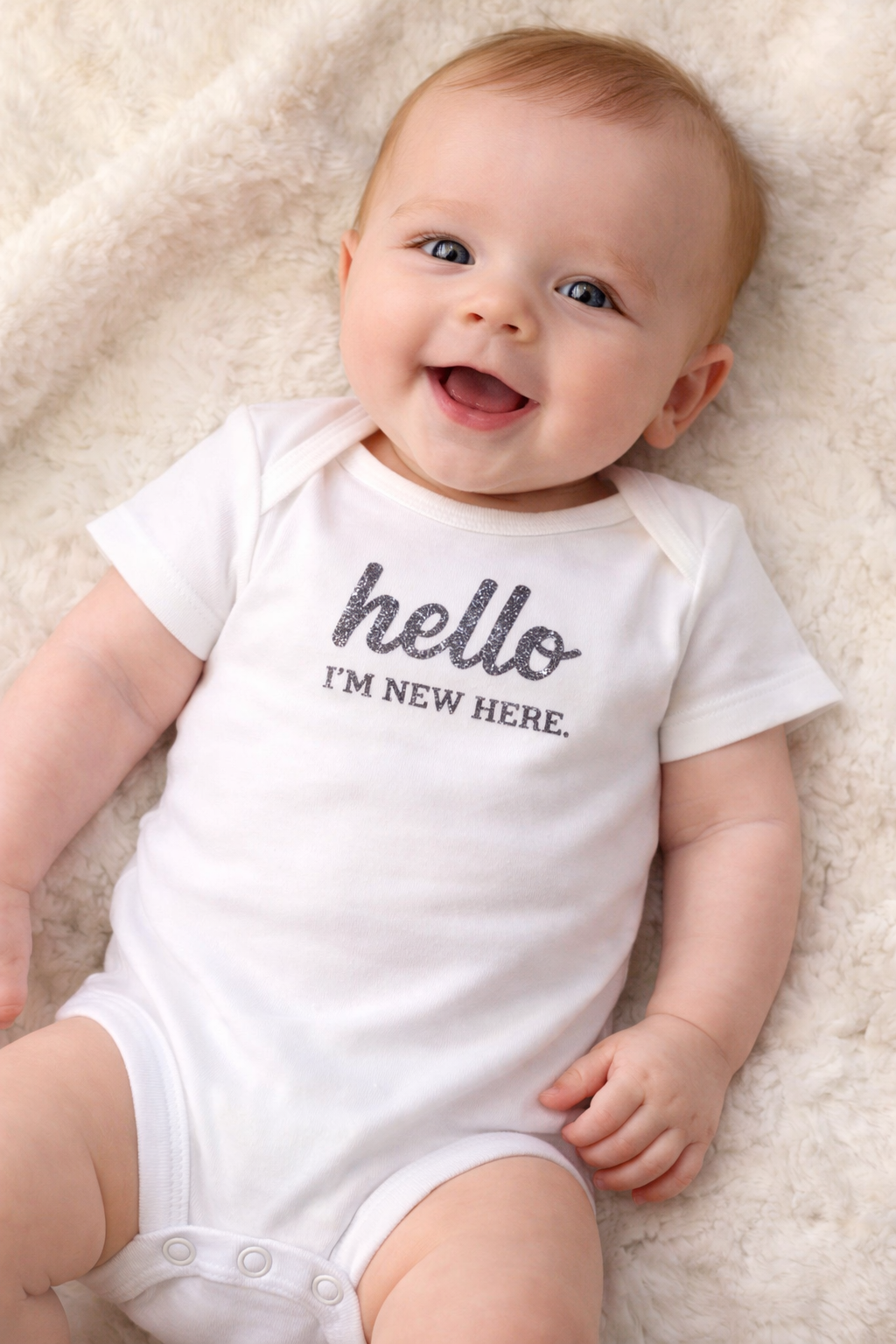 The Untamed MT "Hello I'm New Here" Baby Onesie