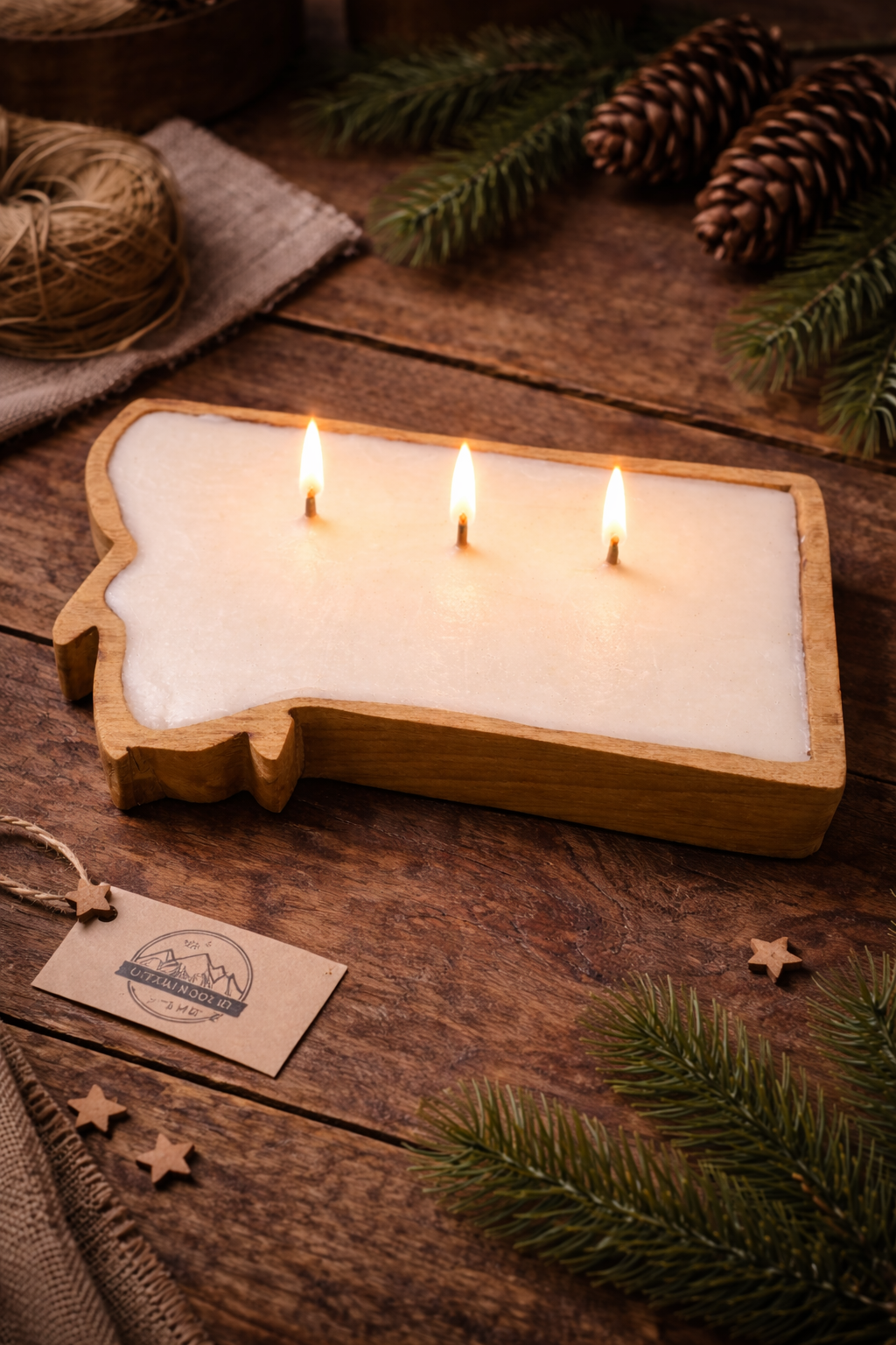 The Untamed MT Wood Bowl Candle - Mahogany Blend