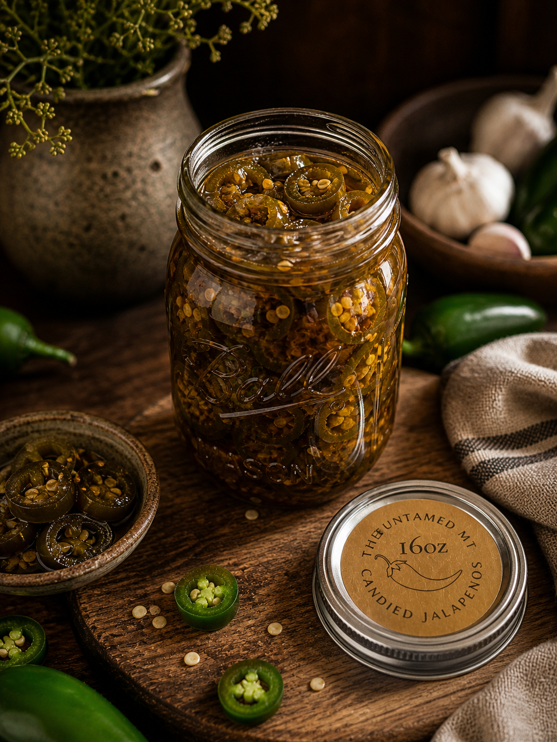 The Untamed MT Candied Jalapenos 16oz