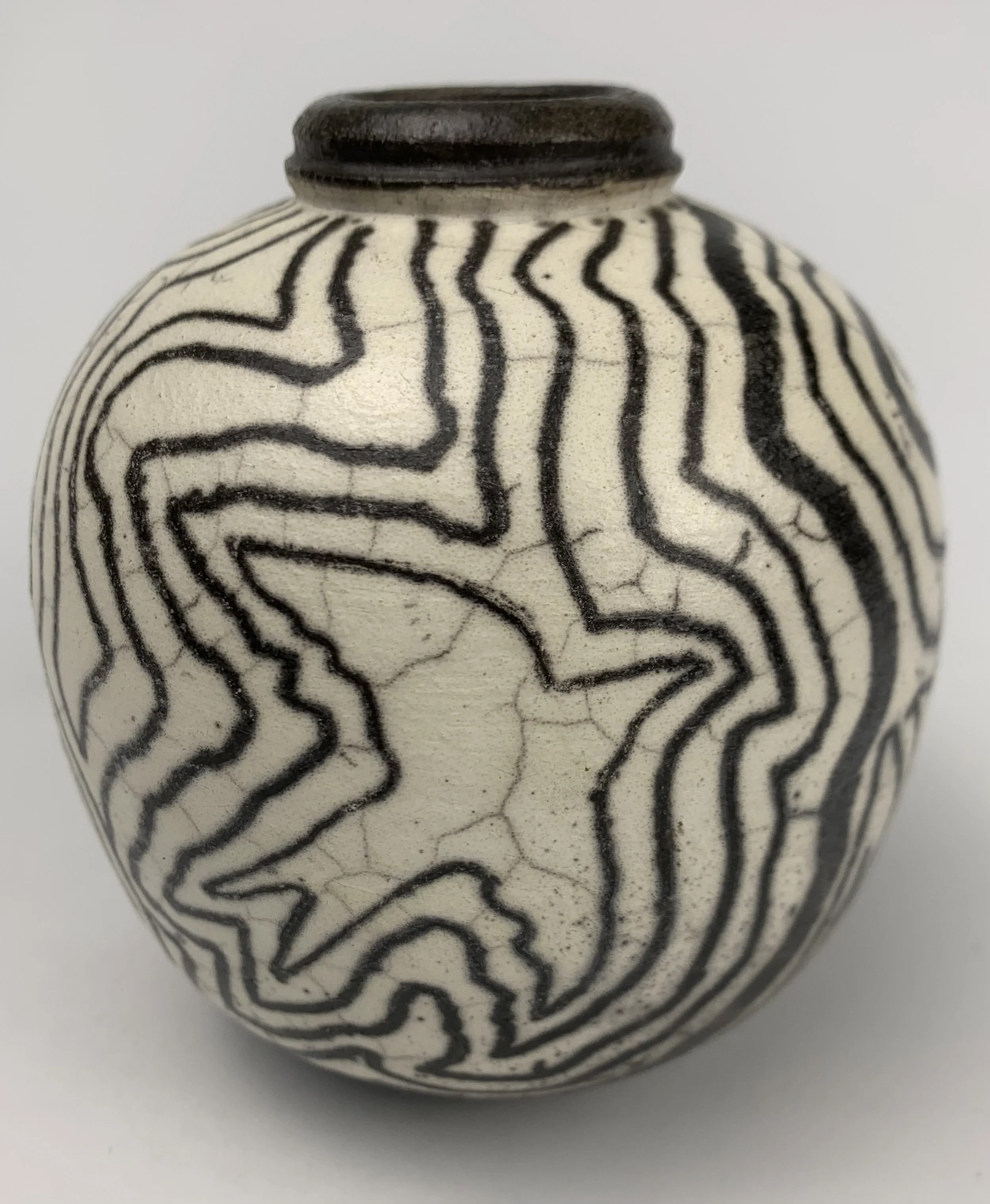 工芸品 raku Naked Raku NR058 — Double Iris Studios