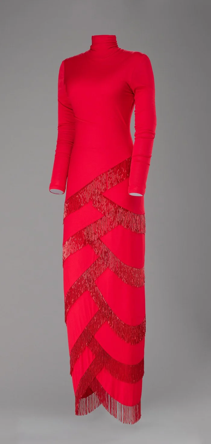 Dress designed by Diane von Furstenberg and worn by Whitney Houston