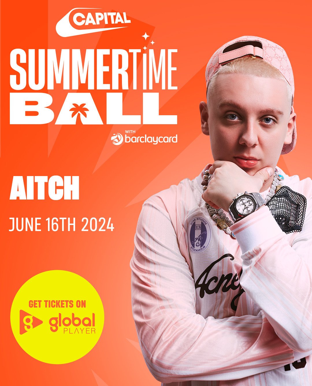 IT'S OFFICIAL 🔥 So gassed to announce that @aitch will be performing at this year's @capitalofficial Summertime Ball 🙌 
 
#CapitalSTB #aitch