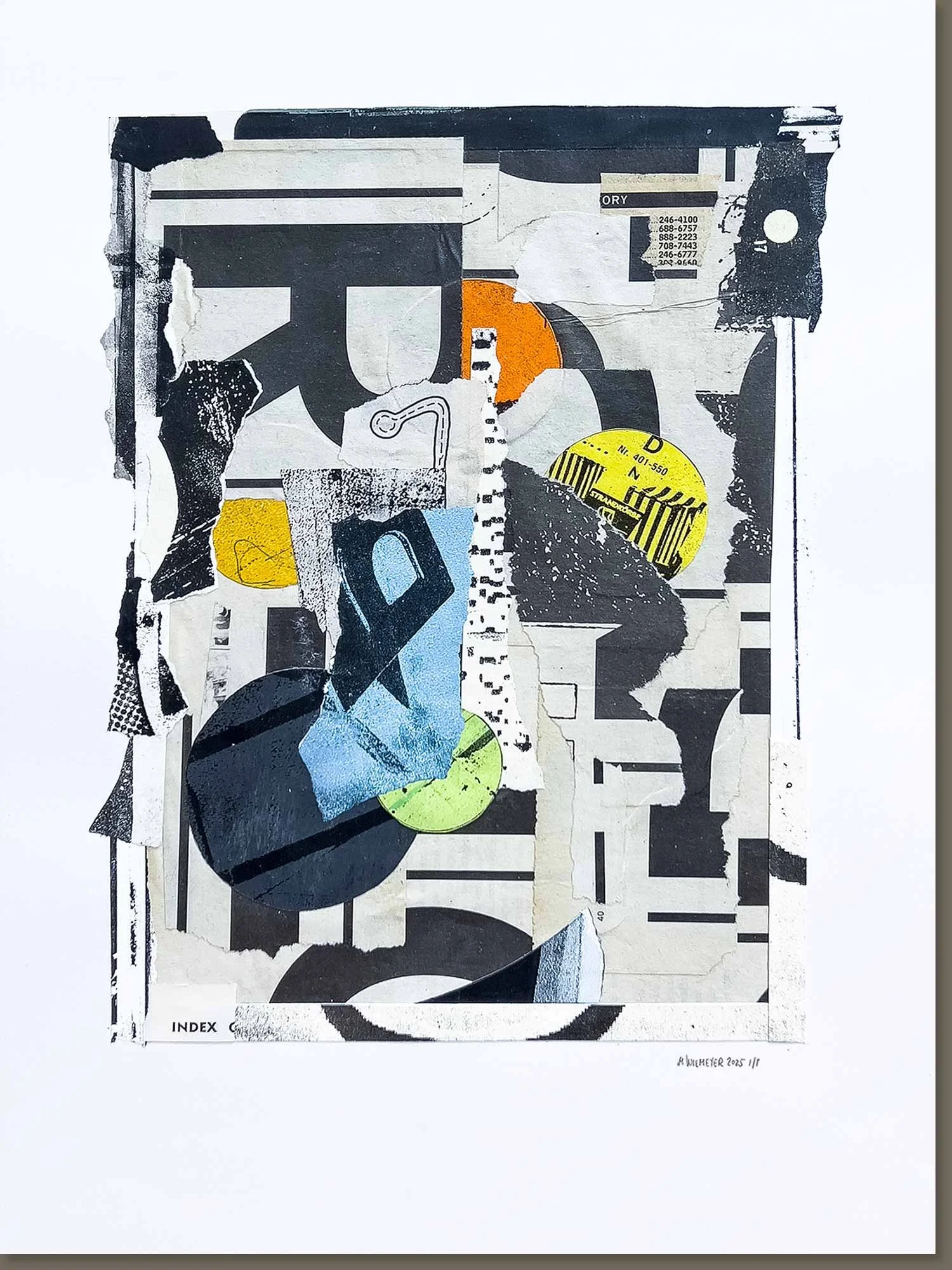 Road to... | It's a developing index while shapes dissolve, rearrange themselves, break up, line up. Rip, cut, glue, add, layer, discover.