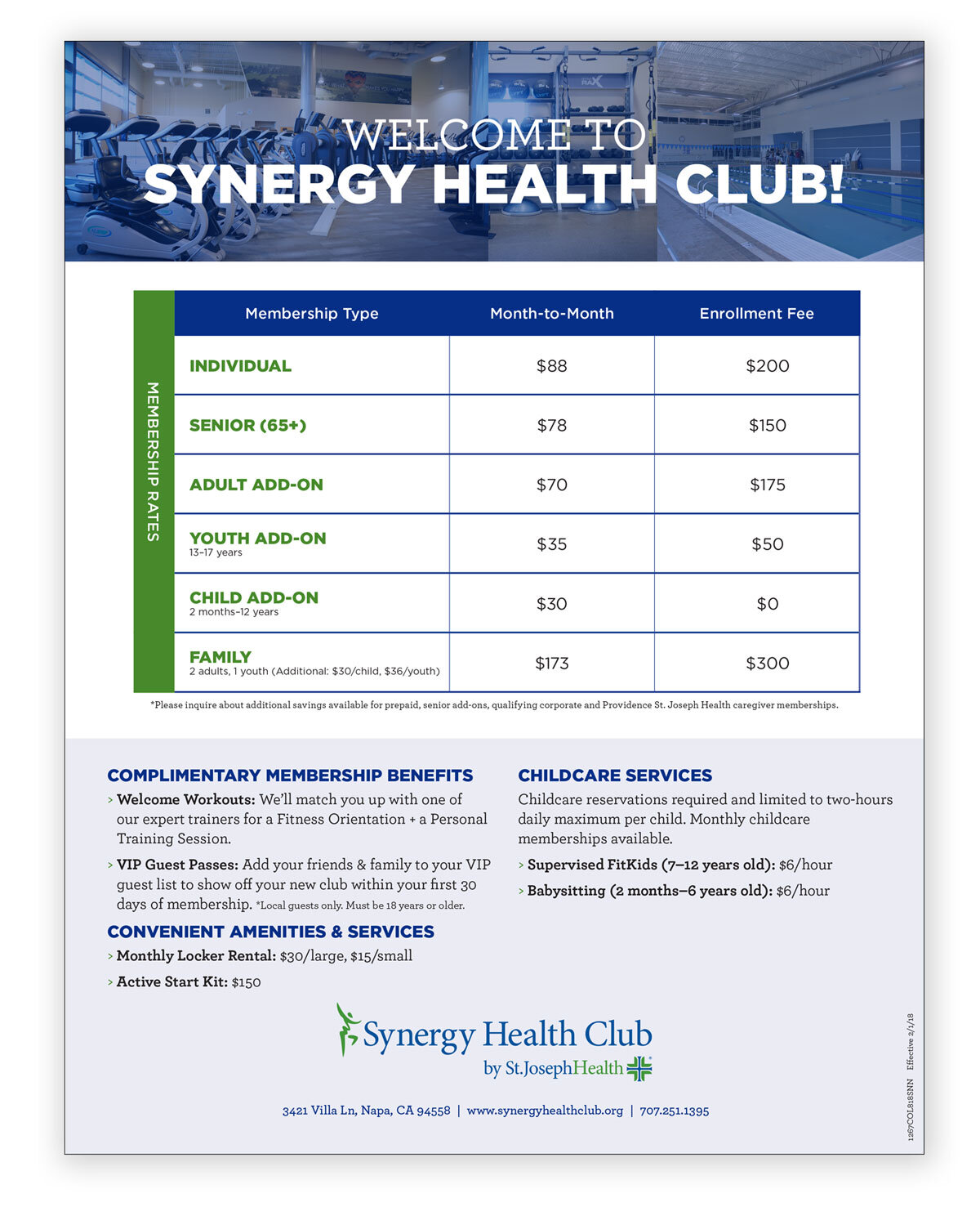 A challenge I had when designing this rate sheet was getting all the information in on one page.