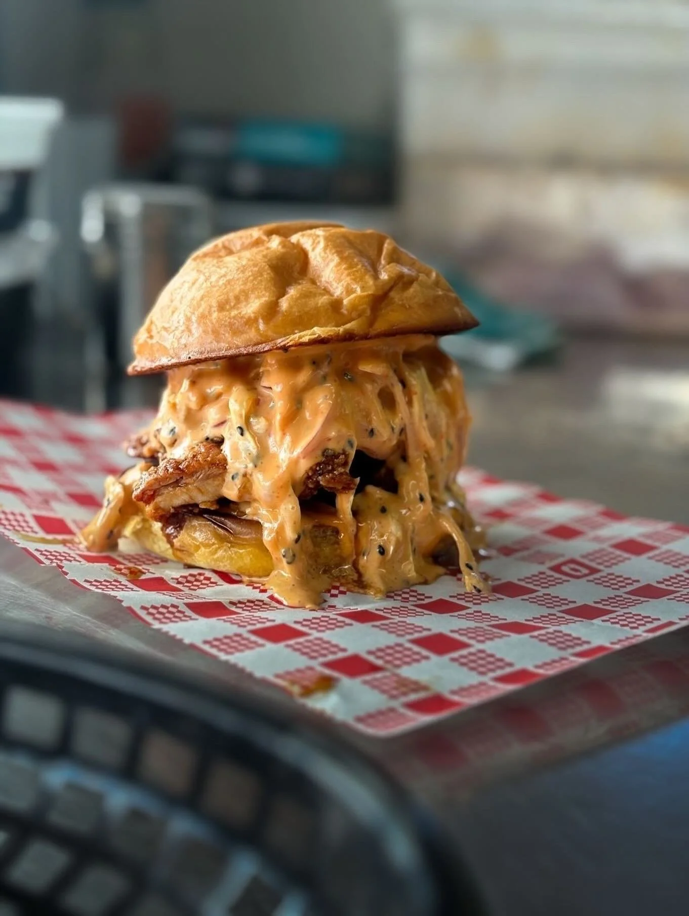 ‼️NEW WEEKEND SPECIAL‼️
Introducing our:

🍗🍔 SPICY TERIYAKI BURGER 🍔🍗

What&rsquo;s on it-
🍗Fried chicken
🍱Teriyaki glaze
🧅Pickled onions
🥬Spicy coleslaw 
🌶️ Spicy mayo 

Available all weekend long from Friday, so come and get it before it s