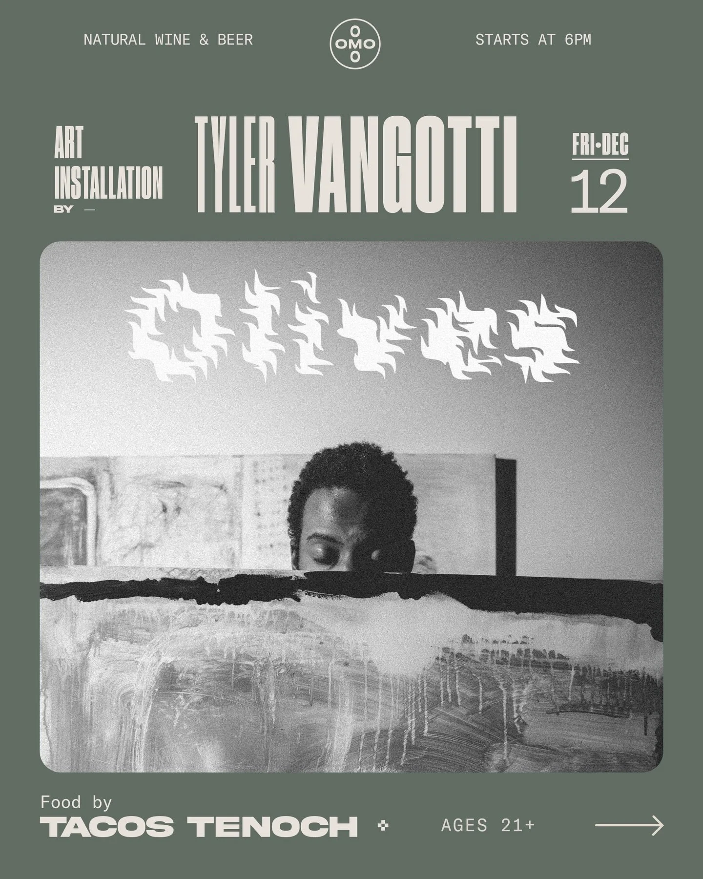 A very special Art Installation, this Friday by @van_gotti 

Come experience Olives&mdash;a thoughtful installation that invites you to pause, look closer, and let the work unfold at its own pace.

Tyler Morgan is a native of Pomona, California. He b