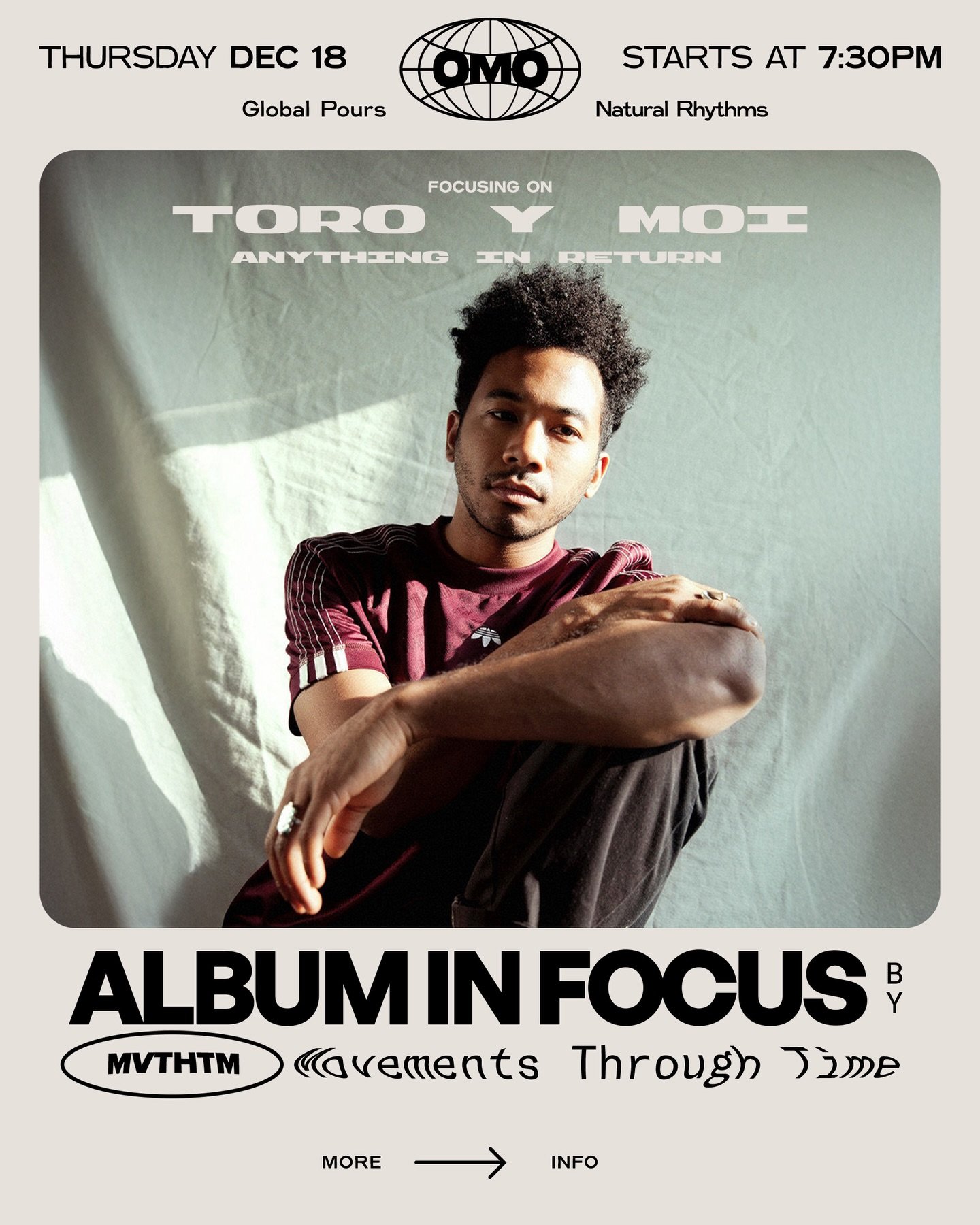 Album In Focus with Movements Through Time
Toro y Moi &mdash; Anything in Return (2013)

This month we dive into a record that reshaped the early 2010s electronic landscape. A glossy blend of synth pop, R&amp;B, and future funk, Anything in Return ca