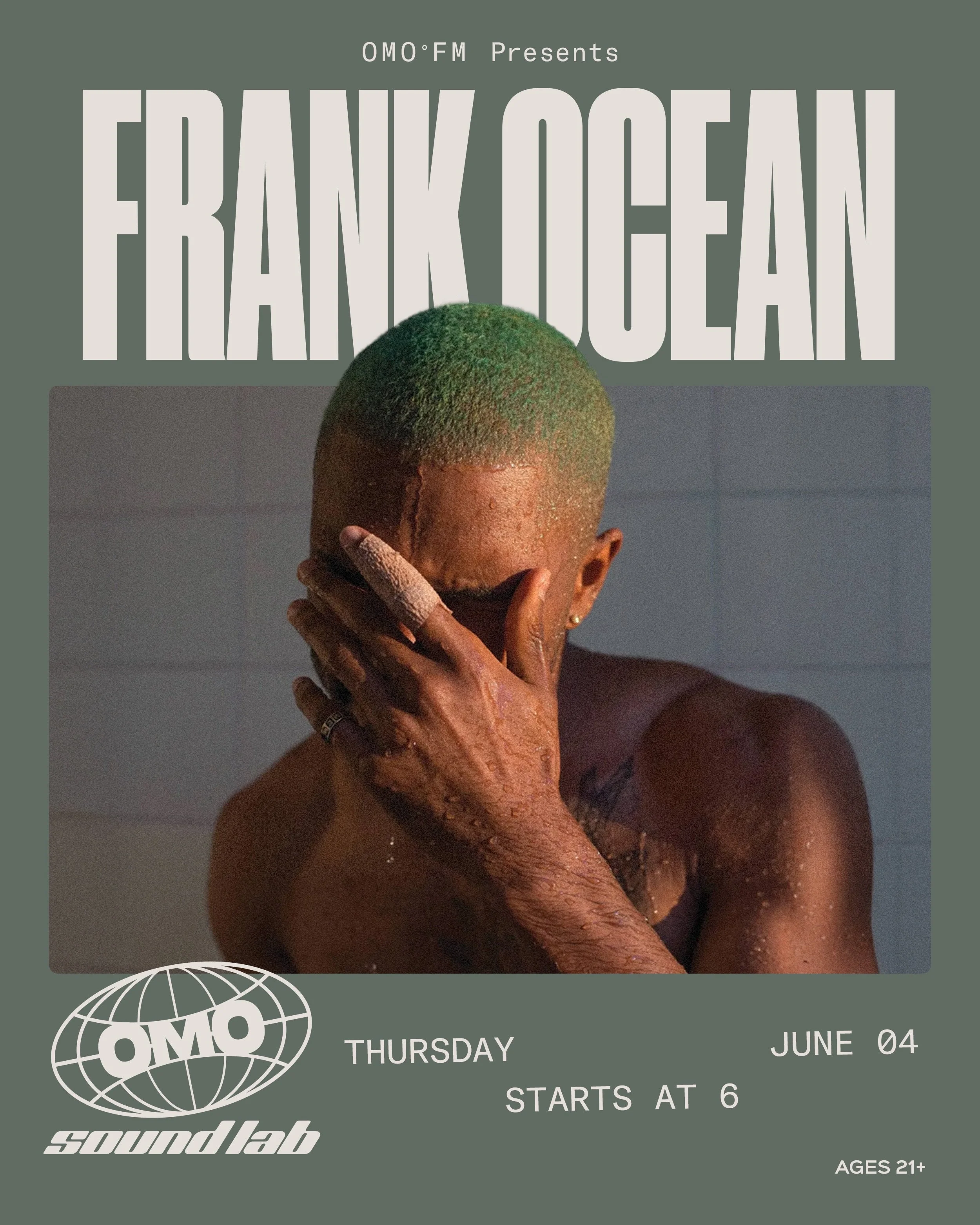 𝙾𝙼𝙾&deg;𝙵𝙼 Presents &bull; Frank Ocean

Frank Ocean feels like he&rsquo;s always working through emotion instead of presenting it finished.

&rarr; Nostalgia, Ultra &middot; early identity forming. He&rsquo;s pulling from other songs, other voic