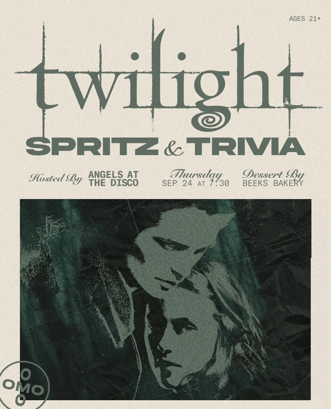 Twilight Trivia by @angelsatthedisco 

Also! Cozy up with us as we get ready for a little Twilight double lineup.

Wed &middot; Sep 23 &middot; 8 PM
Cinema &amp; Flights
The Twilight Saga: New Moon

Thu &middot; Sep 24 &middot; 7:30 PM
Trivia &amp; S
