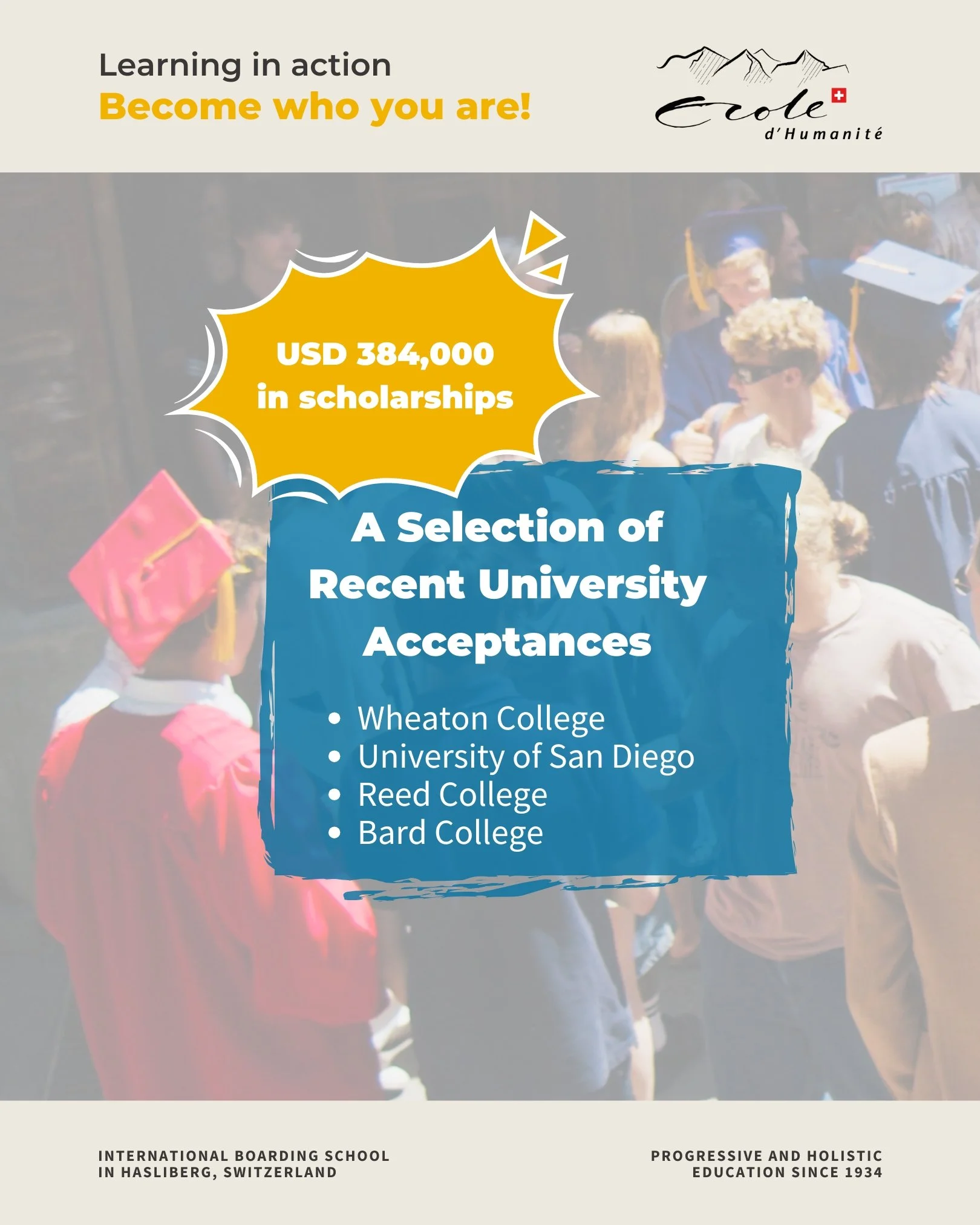 Every year, students ask themselves the same question: What comes next after graduation? 🎓

At the Ecole, no one has to figure that out alone. Beginning in Grade 10, students receive personalised university guidance and structured college counsellin