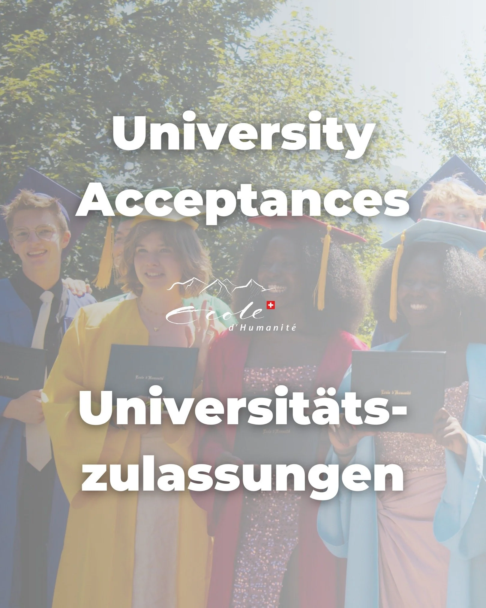 Each year, the moment of graduation brings with it an important question: what comes next? 🎓

At the Ecole, students don&rsquo;t face this step alone. Beginning in Grade 10, they are guided through a personalized university advising process that hel