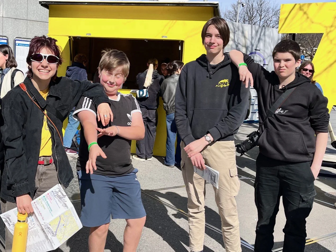 🎨✏️ Fumetto Luzern

A group of our students recently visited the Fumetto comic festival in Lucerne.

The festival takes place across the entire city &ndash; in caf&eacute;s, hotel lobbies, shop windows, and exhibition spaces.
So yes, the group did q