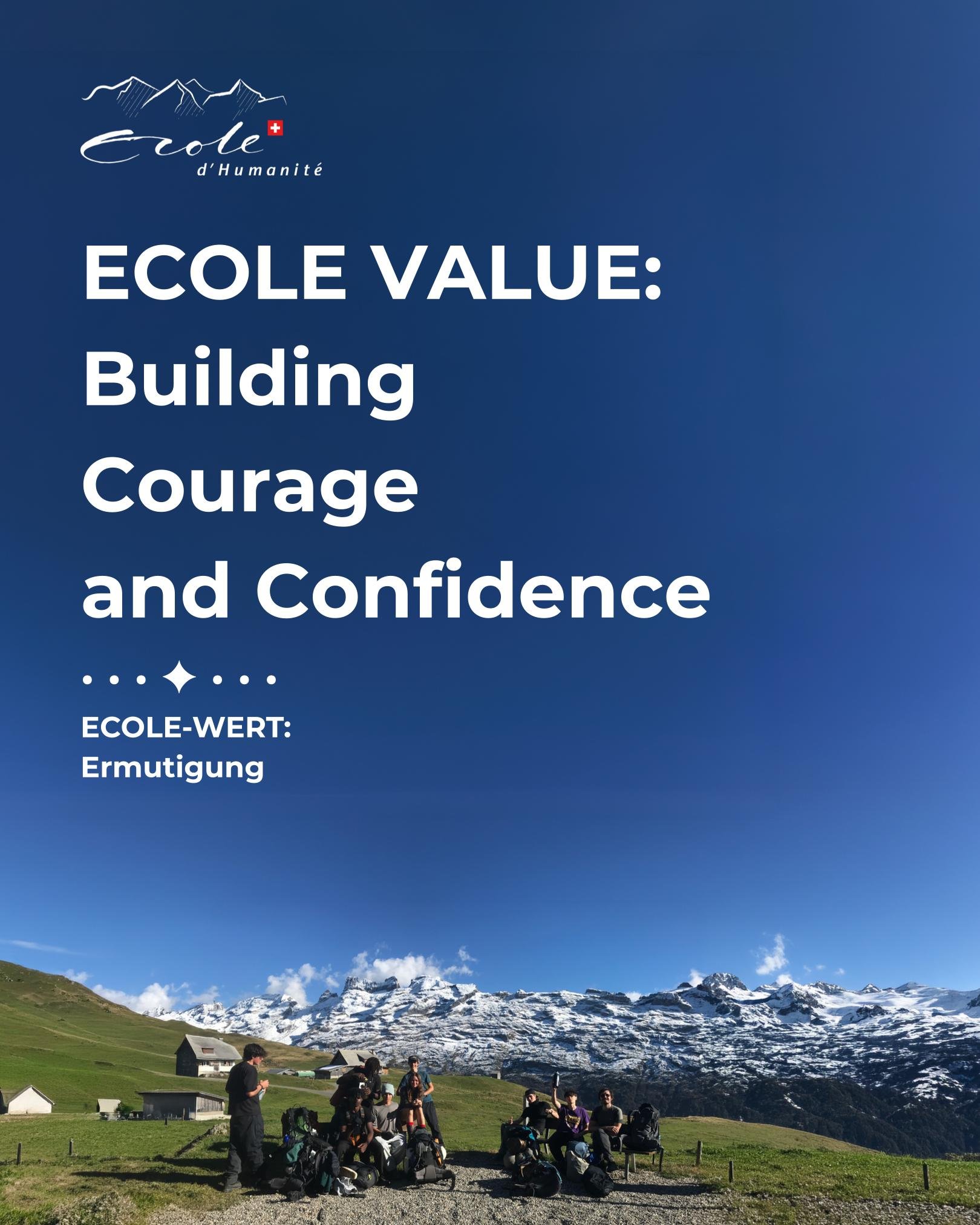 Building Courage and Confidence is one of the Ecole&rsquo;s core values 💛

Every moment of success in youth builds the courage to face future challenges.
But confidence doesn&rsquo;t grow from success alone &ndash; it also grows when the path is dif