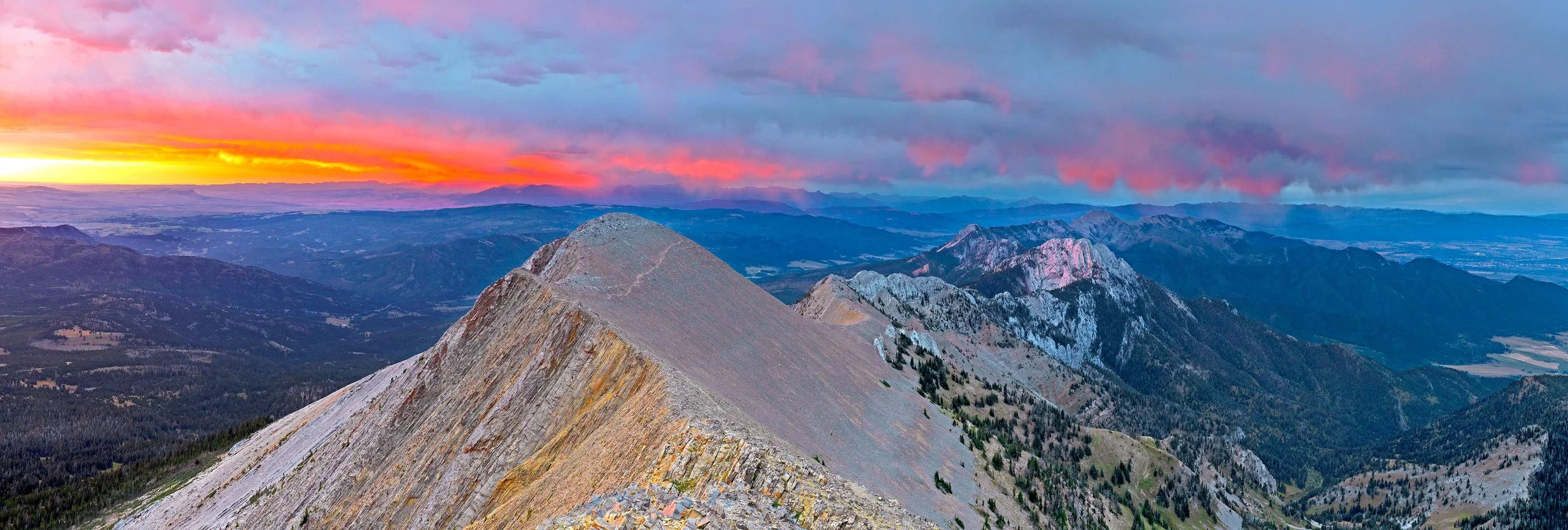 Sunrise on the Bridgers