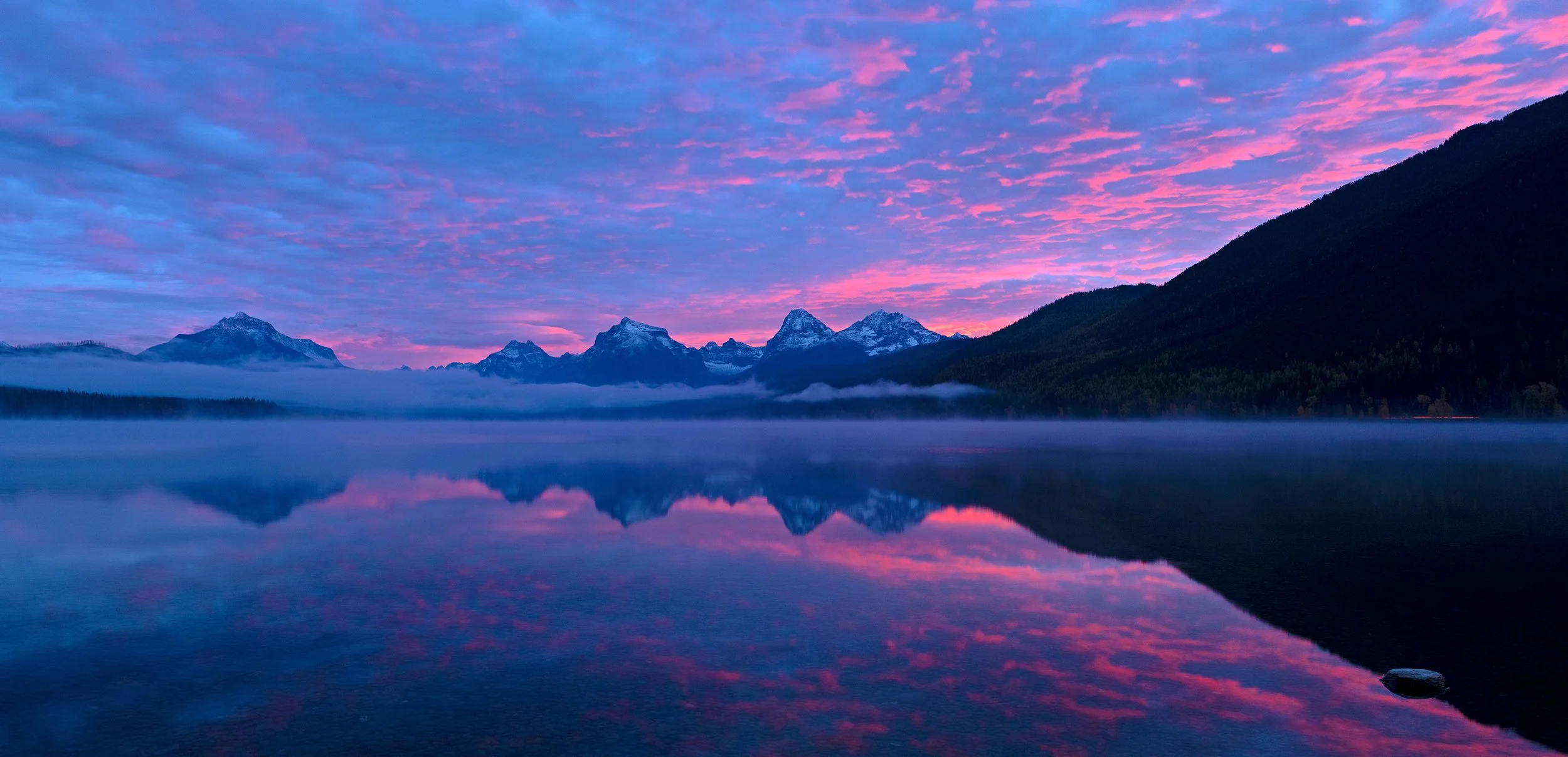 First Light, Lake McDonald, Glacier National Park