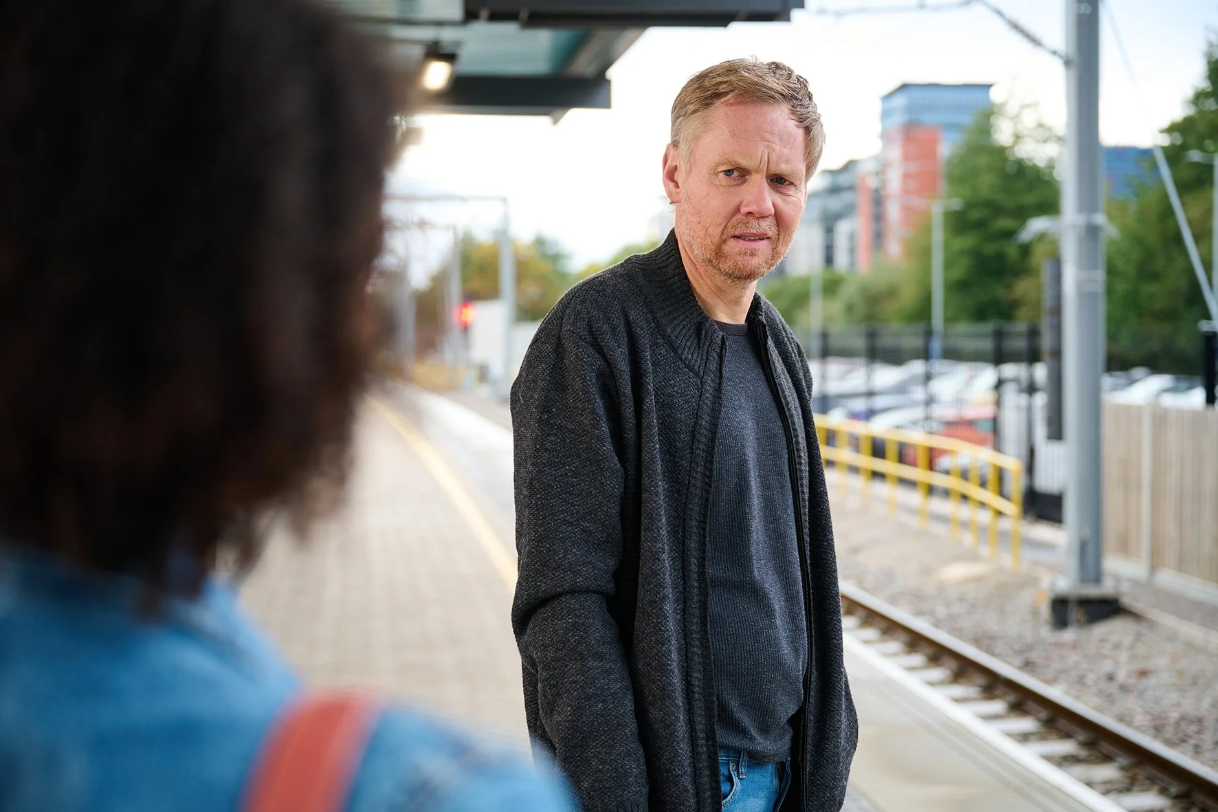 The moment the man in our film steps out of his crisis