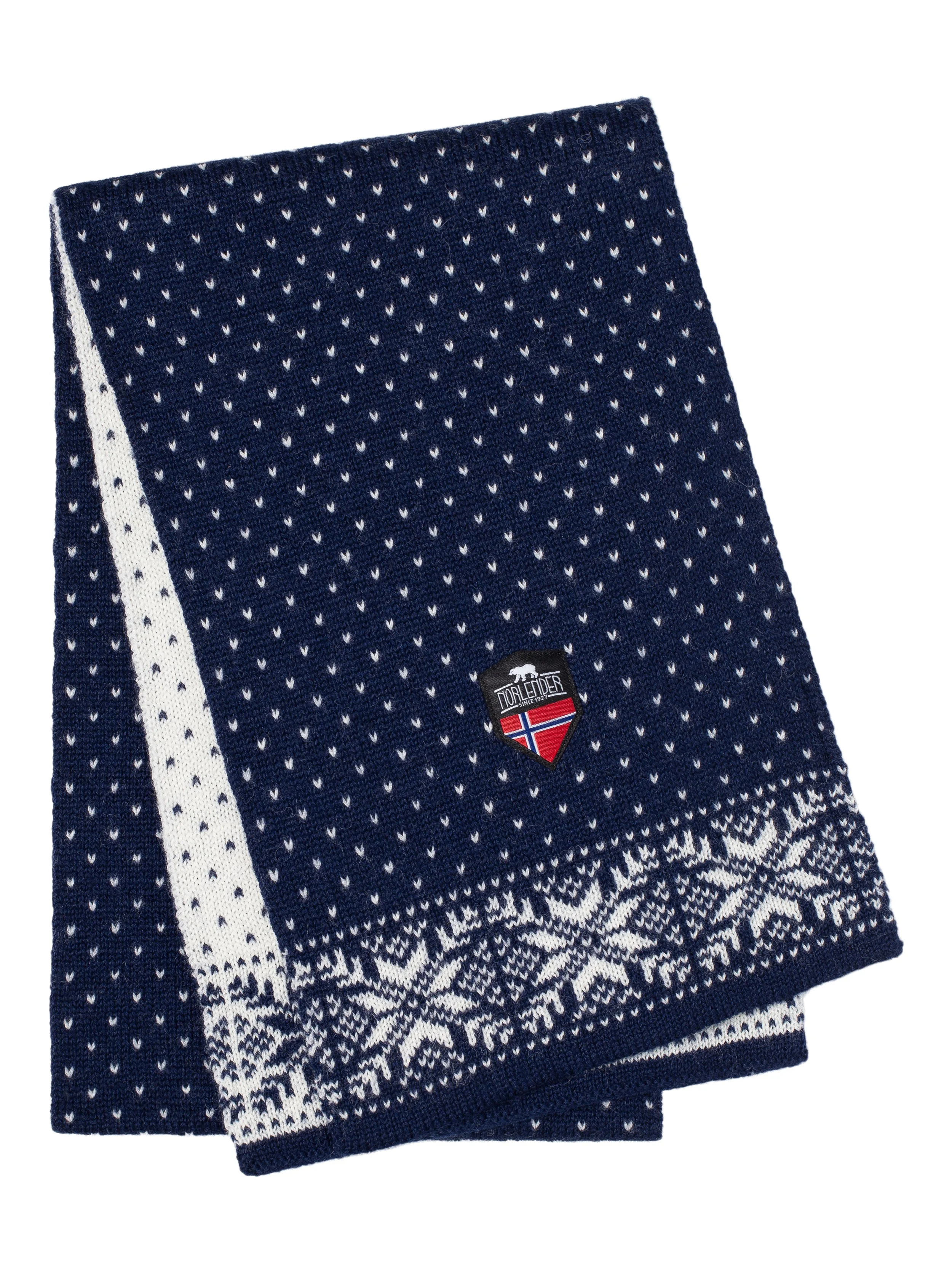 Snowflake woolen scarf