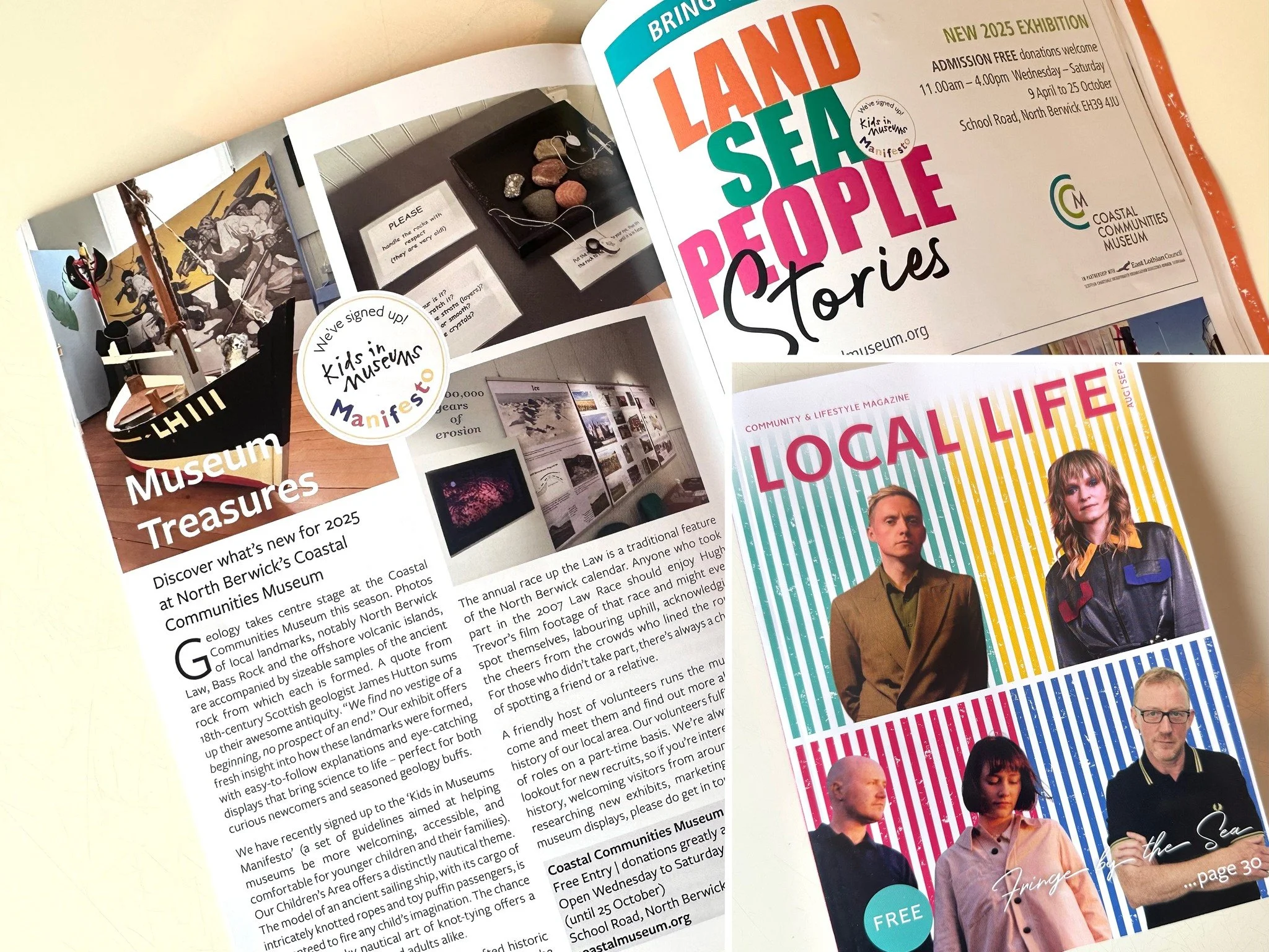Thanks to @yourlocallife for our feature in the August/September edition. We&rsquo;re open from Wednesday to Saturday every week during the summer from 11-4pm.

Come and meet our friendly volunteers and find out about our local geology, new for this 