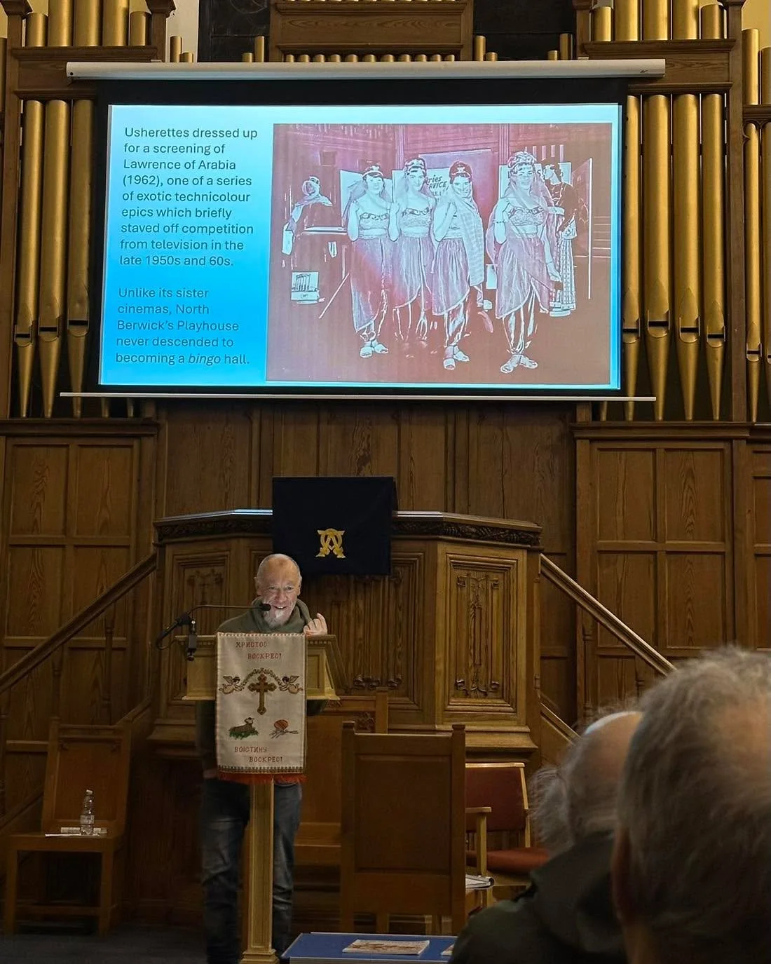 Thanks to everyone who came to our Winter Talk yesterday evening. Tom Brownlee took us on an entertaining journey through the history of cinema in East Lothian. There were some lovely stories from the audience - particularly from two former usherette