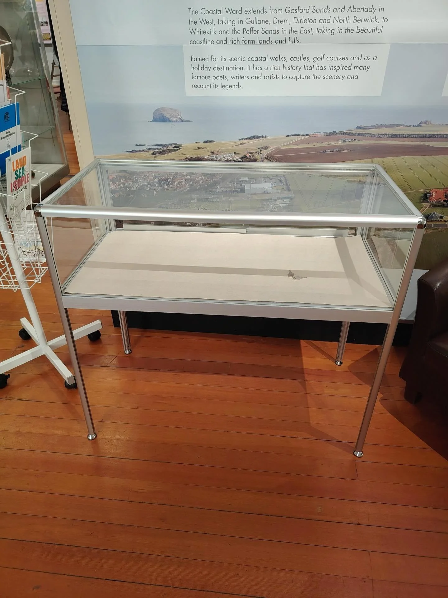 We have a 100x50cm glass display cabinet (90cm tall) at the museum that's no longer needed. We're offering it free to a good home - please contact us to arrange collection with our volunteers.