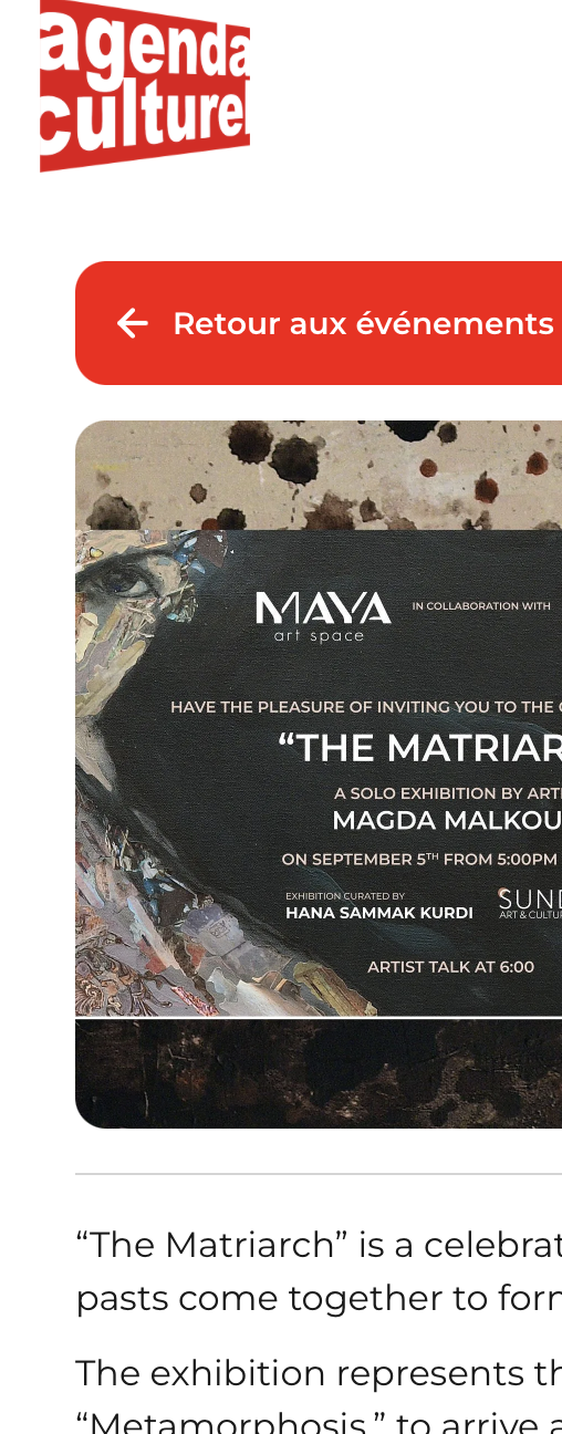 MATRIARCH, MAGDA MALKOUN