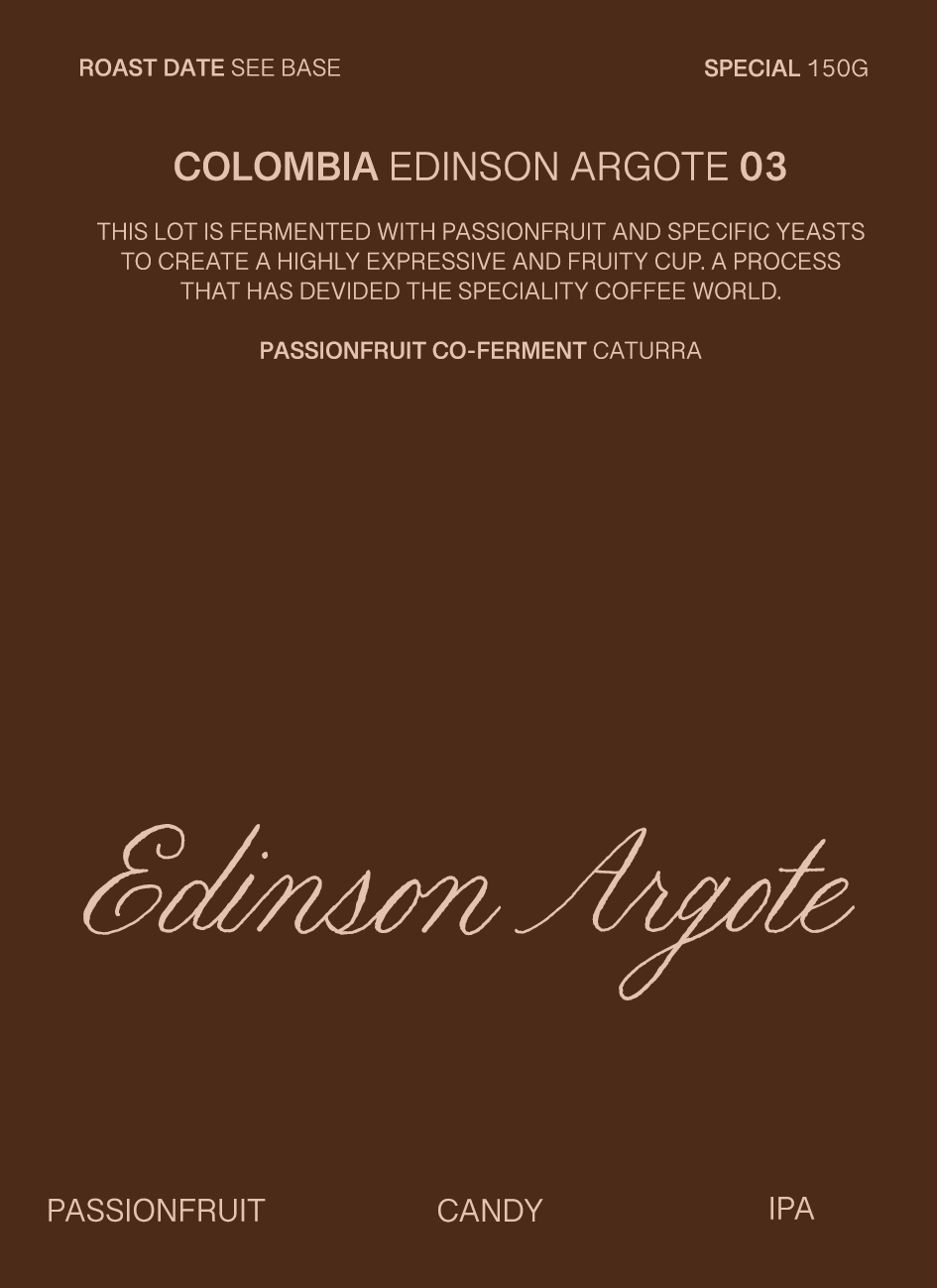 03 Colombia, Edinson Argote Passionfruit co-ferment