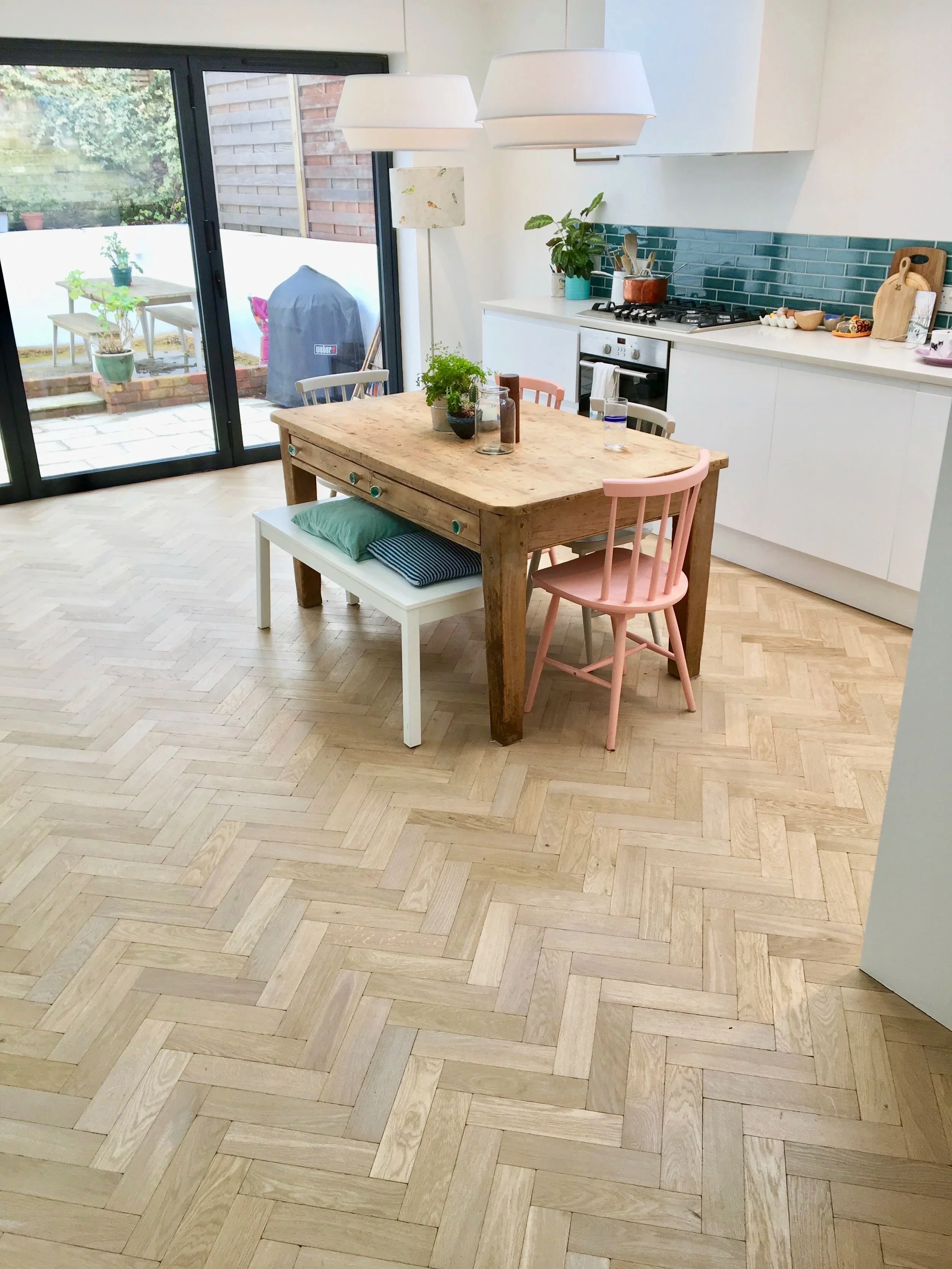 Raw unfinished oak