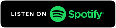 Spotify-Logo mit Text 'Listen on Spotify' auf schwarzem Hintergrund.