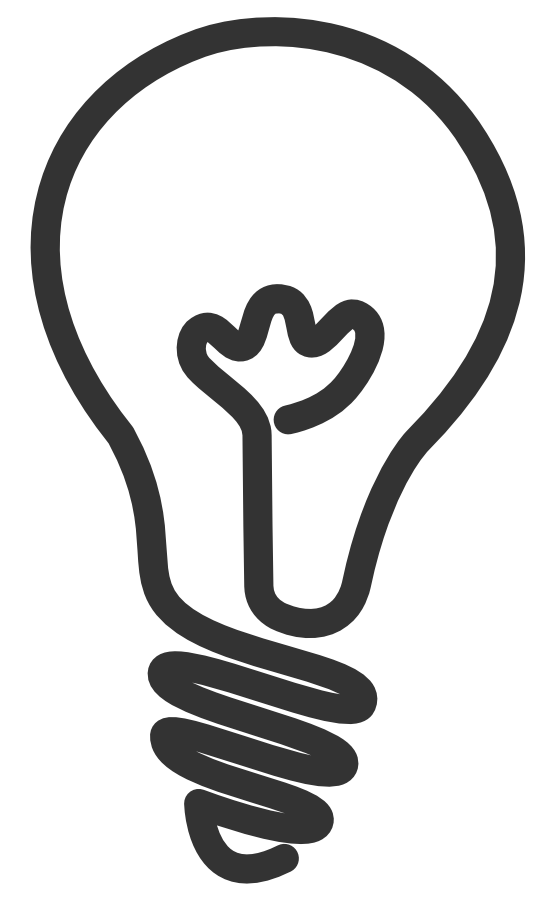 Illustration einer Glühbirne, dargestellt als Hand, die eine Idee symbolisiert.