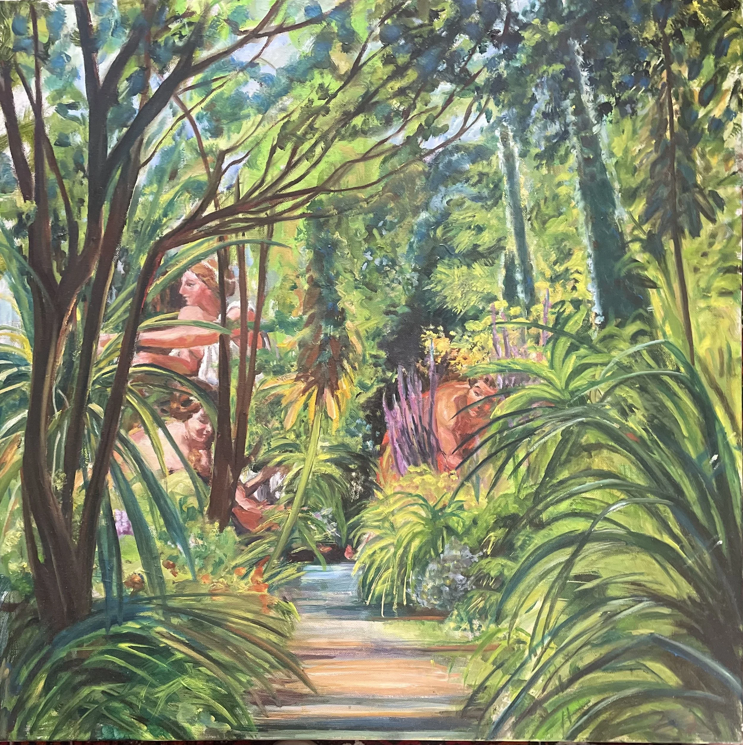 Midsummer Dream, 70x70cm, 2025, oil on canvas