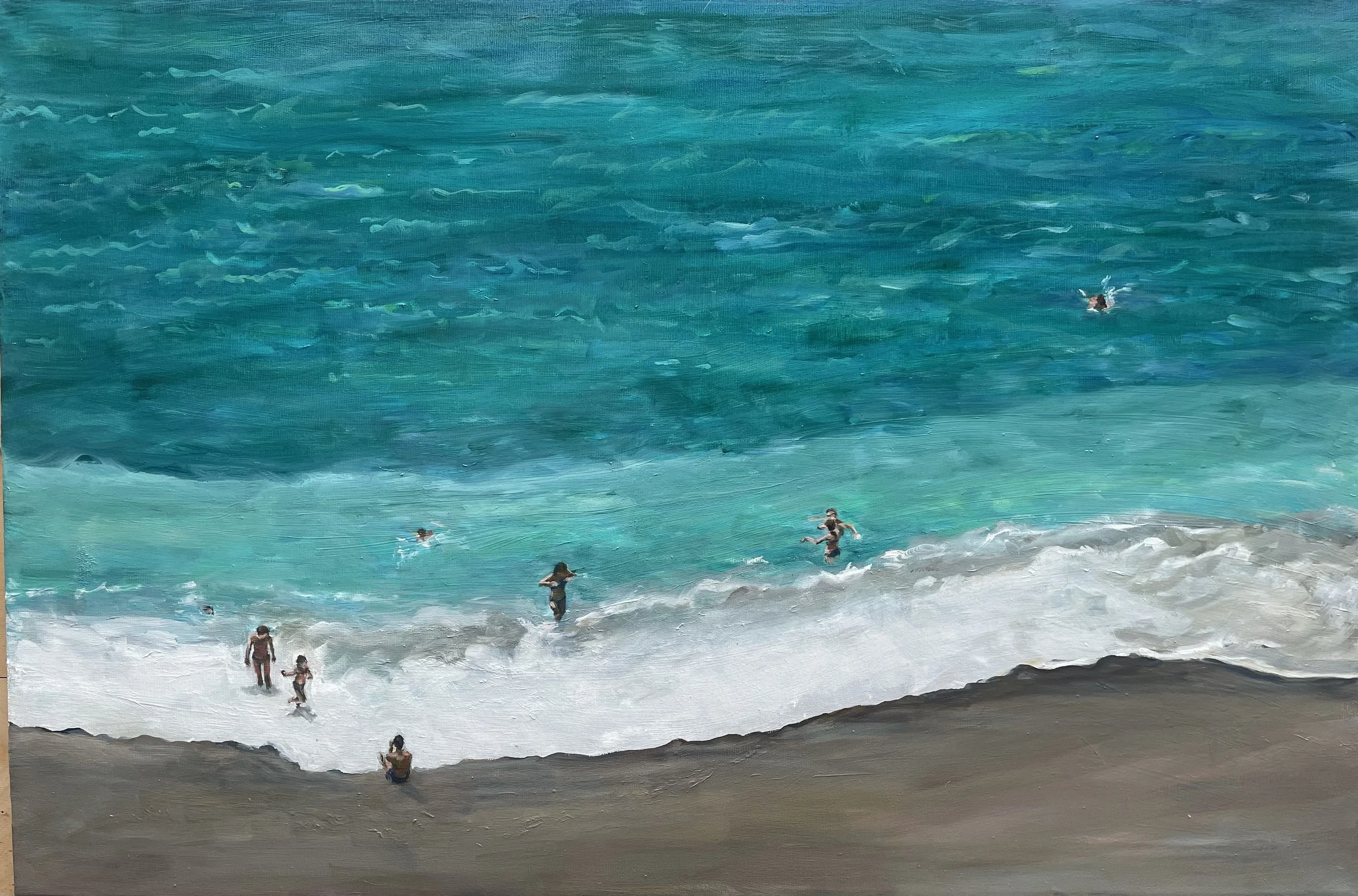 Strand, 85x100cm, 2026, oil on canvas