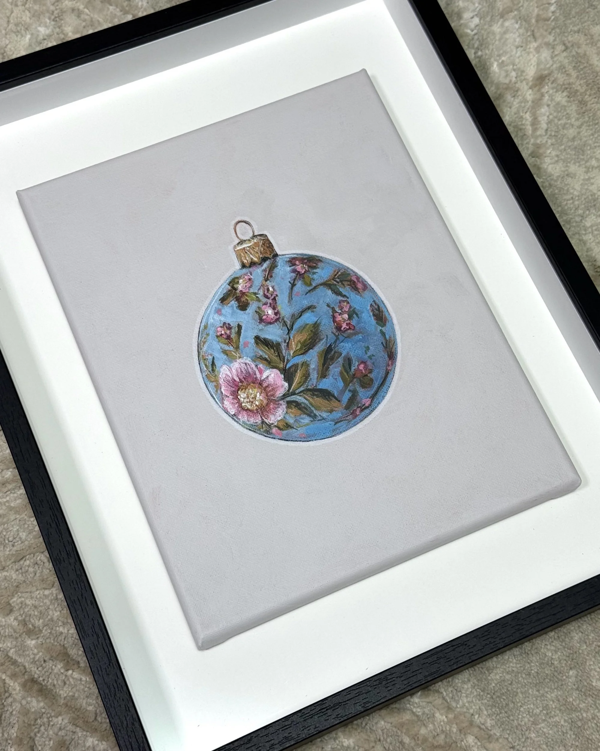 Vintage Ornament Painting – Framed Original + Limited Edition Prints