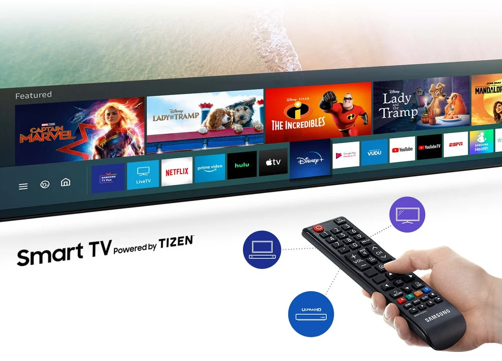 samsung 70 class tu7000 crystal uhd 4k smart tv w j appliances beds